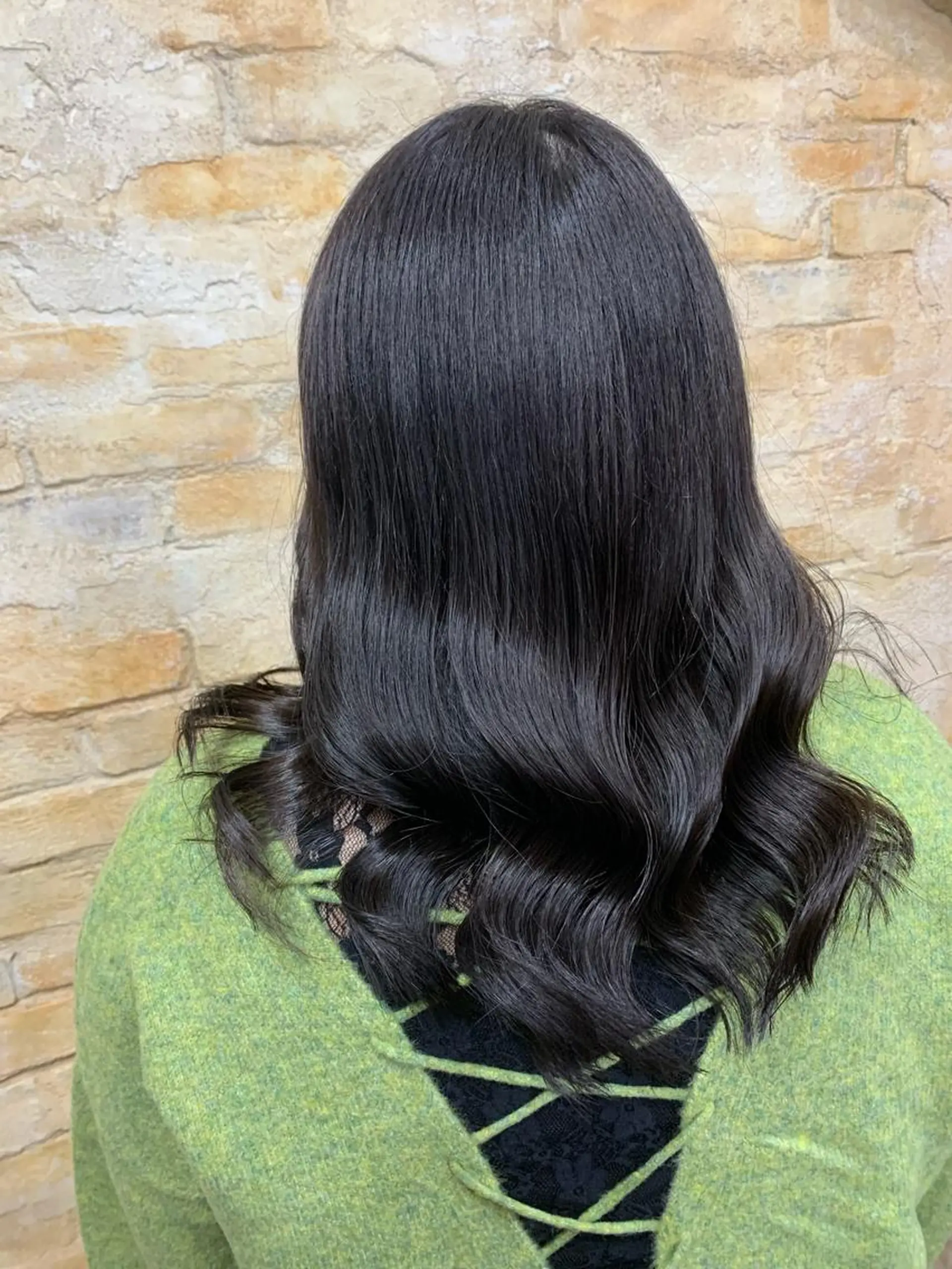 セミロング カラー チバ ヒロトのヘアスタイル