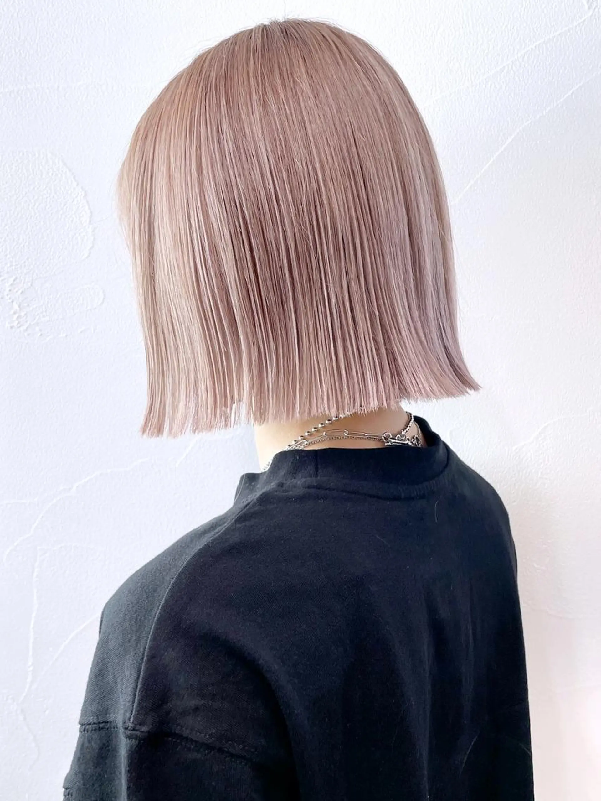 ミディアム カラー パーマ ヘアアレンジ ベージュカラー ピンクカラー ピンクベージュ ITbyALBUM 浦和店のヘアスタイル