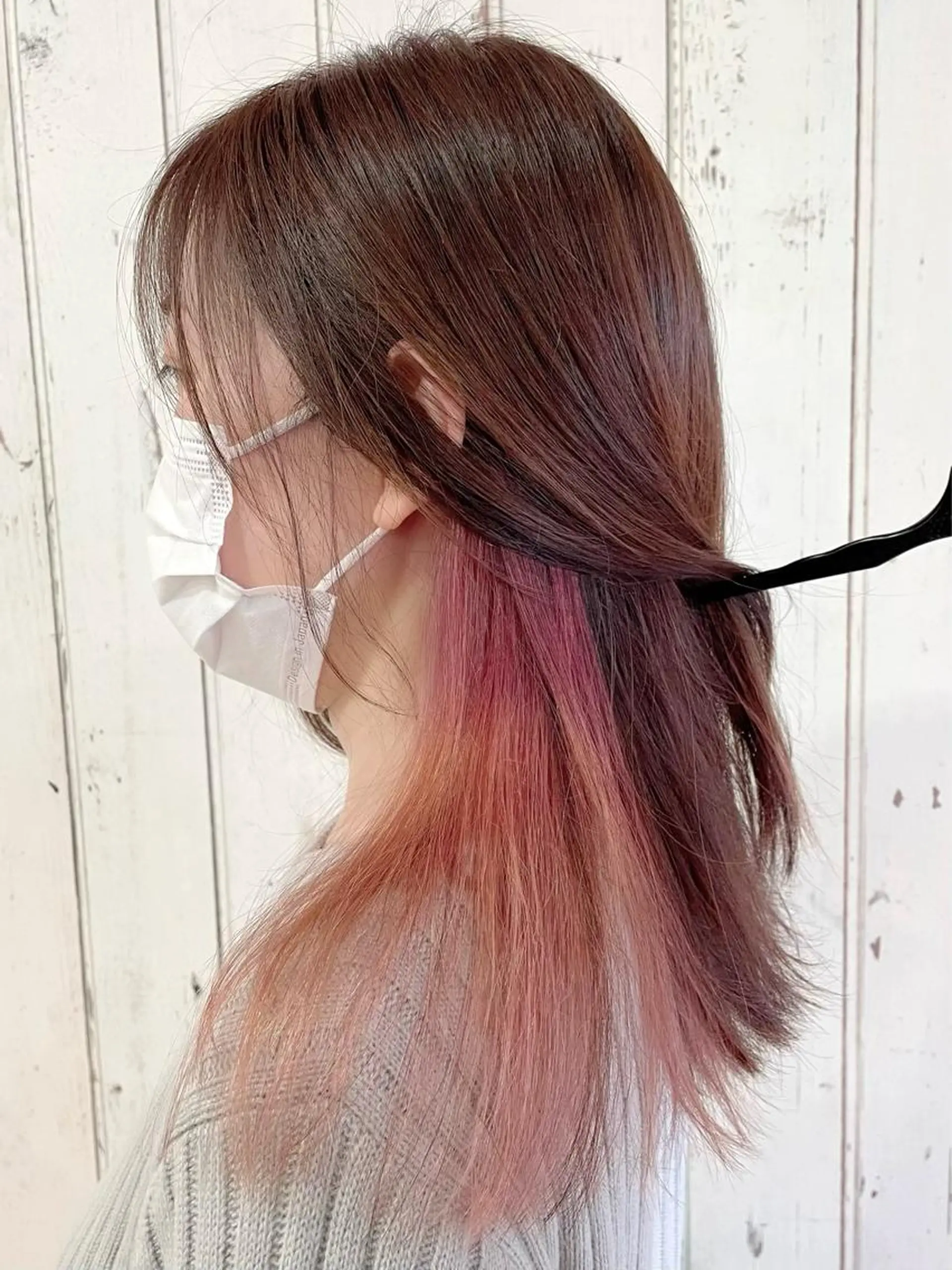 ロング カラー インナーカラー ヘアカラー 💛艶カラー髪質改善 💛MIYUのヘアスタイル