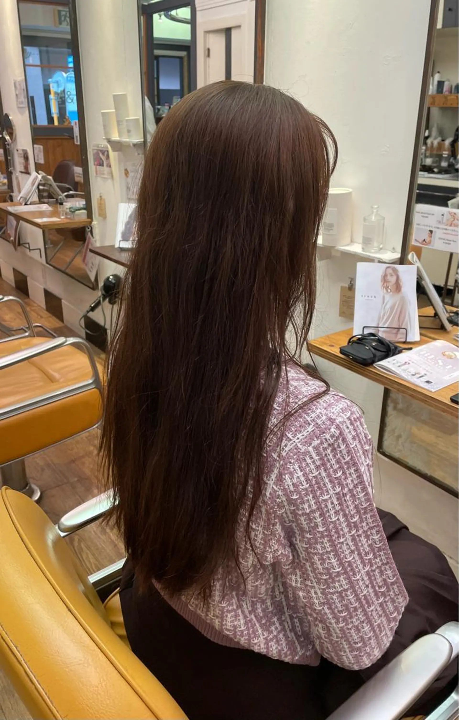 ロング カラー 髪質改善 トリートメント 酸熱トリートメント ヘアカラー トリートメント 川上拓真 ✂︎学芸大学のヘアスタイル