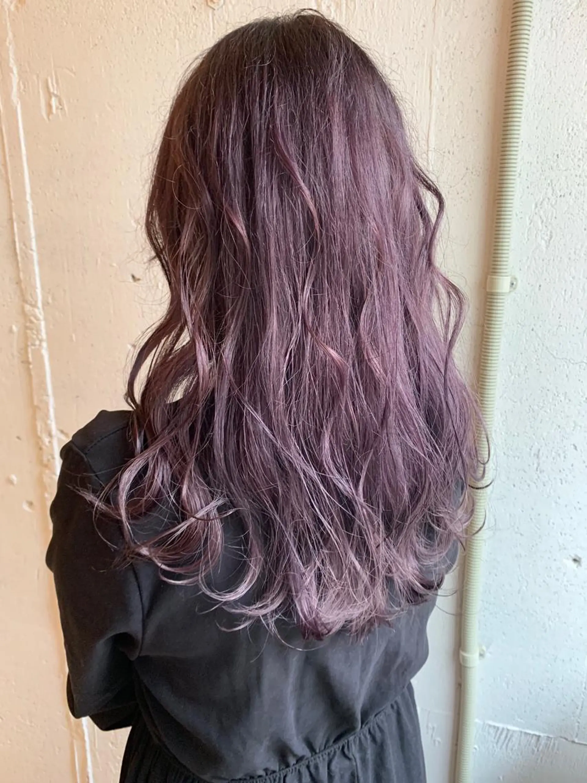 ロング カラー ベージュカラー ブリーチ カット ヘアカラー トリートメント レイヤー/大人メンズ パーマ🌀 平島拓也のヘアスタイル
