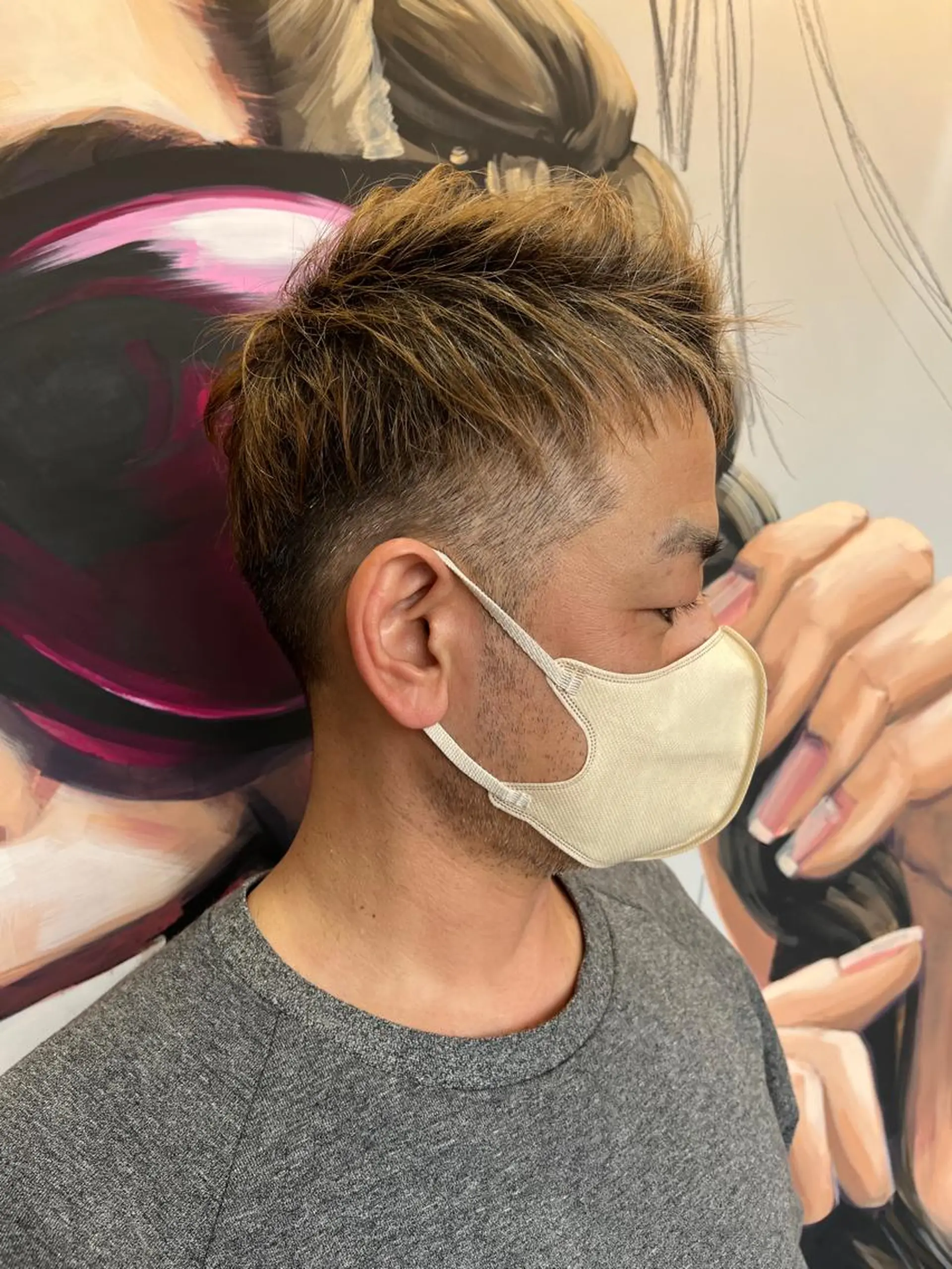 ショート カラー パーマ ヘアアレンジ メンズ キッズ ネイル マツエク・マツパ アイブロウ メンズブリーチ メンズハイライト メンズインナーカラー メンズ韓国風 ブリーチ 久木原 ゆりのヘアスタイル