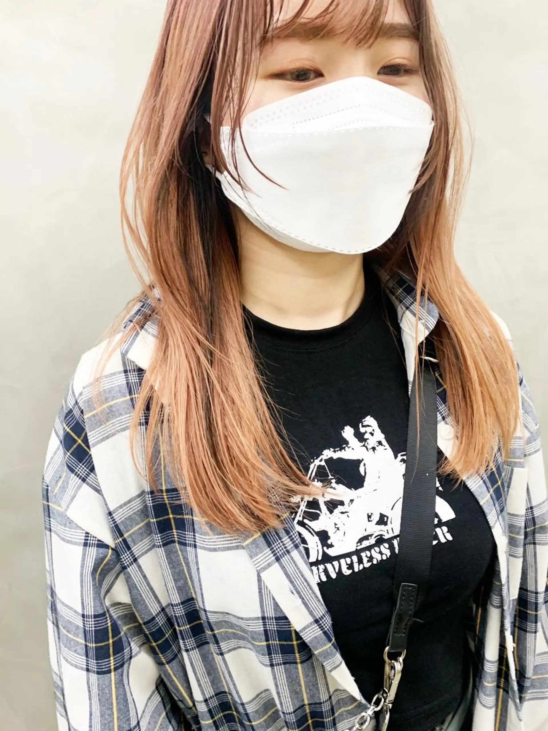 カラー ミストバング ブリーチ ダブルカラー  フェイスフレーミング オレンジ ヘッドスパ (女性限定)🍋モエのヘアスタイル