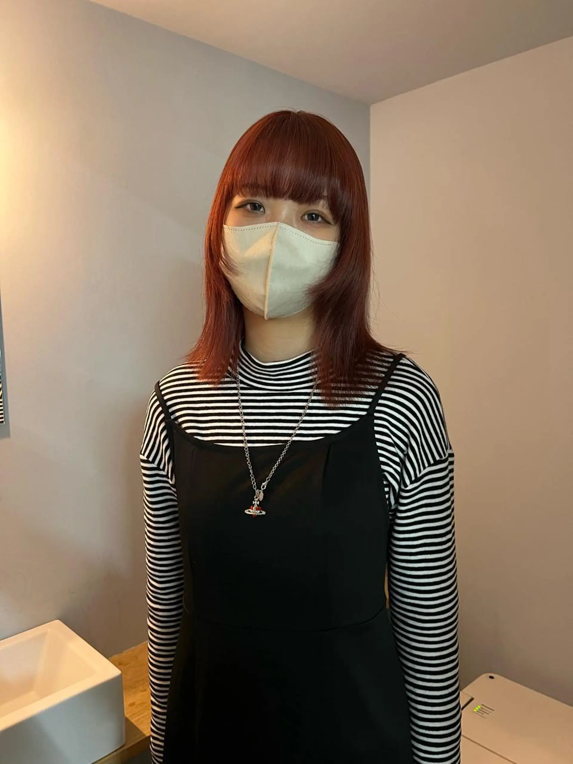 ミディアム カラー 舟橋耀/ブリーチカラ ー/レイヤーカットのヘアスタイル