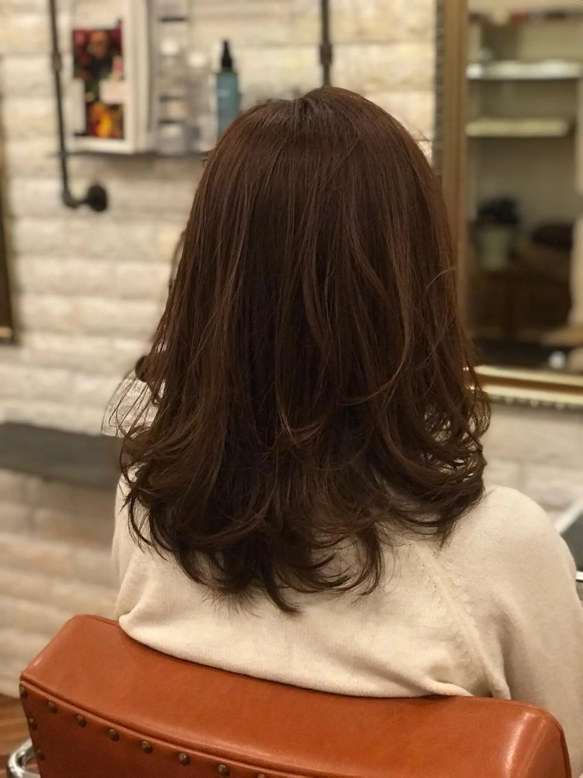 セミロング カラー アッシュ 口コミ評価4.9⭐︎ カワナベ　マサシのヘアスタイル