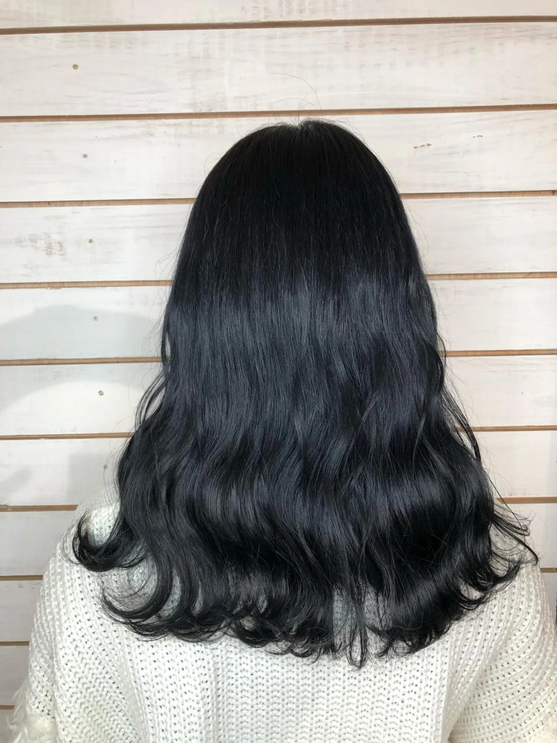 セミロング カラー 黒髪 ブルーカラー ブルーブラック ヘアカラー トリートメント 🧡艶髪ちゅるん髪 🫧🧡YUKI❄️のヘアスタイル