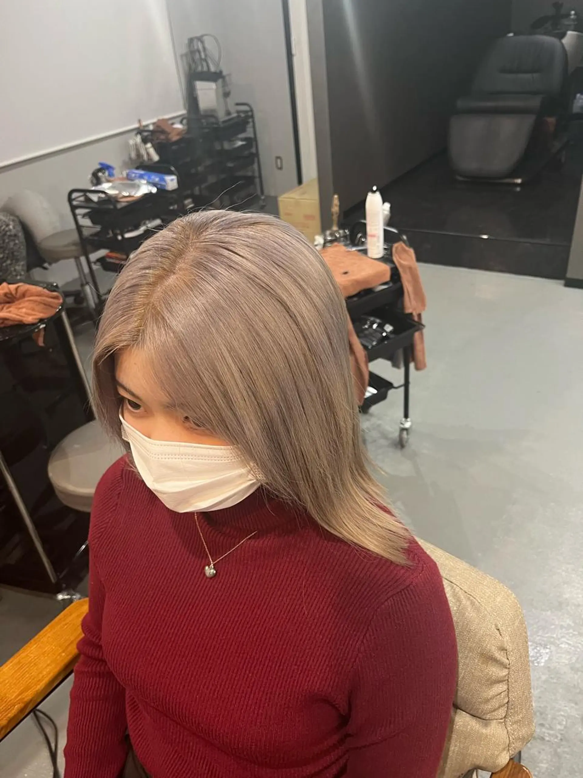 ミディアム ✨艶感/透け感✨Sherry所属・艶髪/ハイトーン Sherryのヘアスタイル