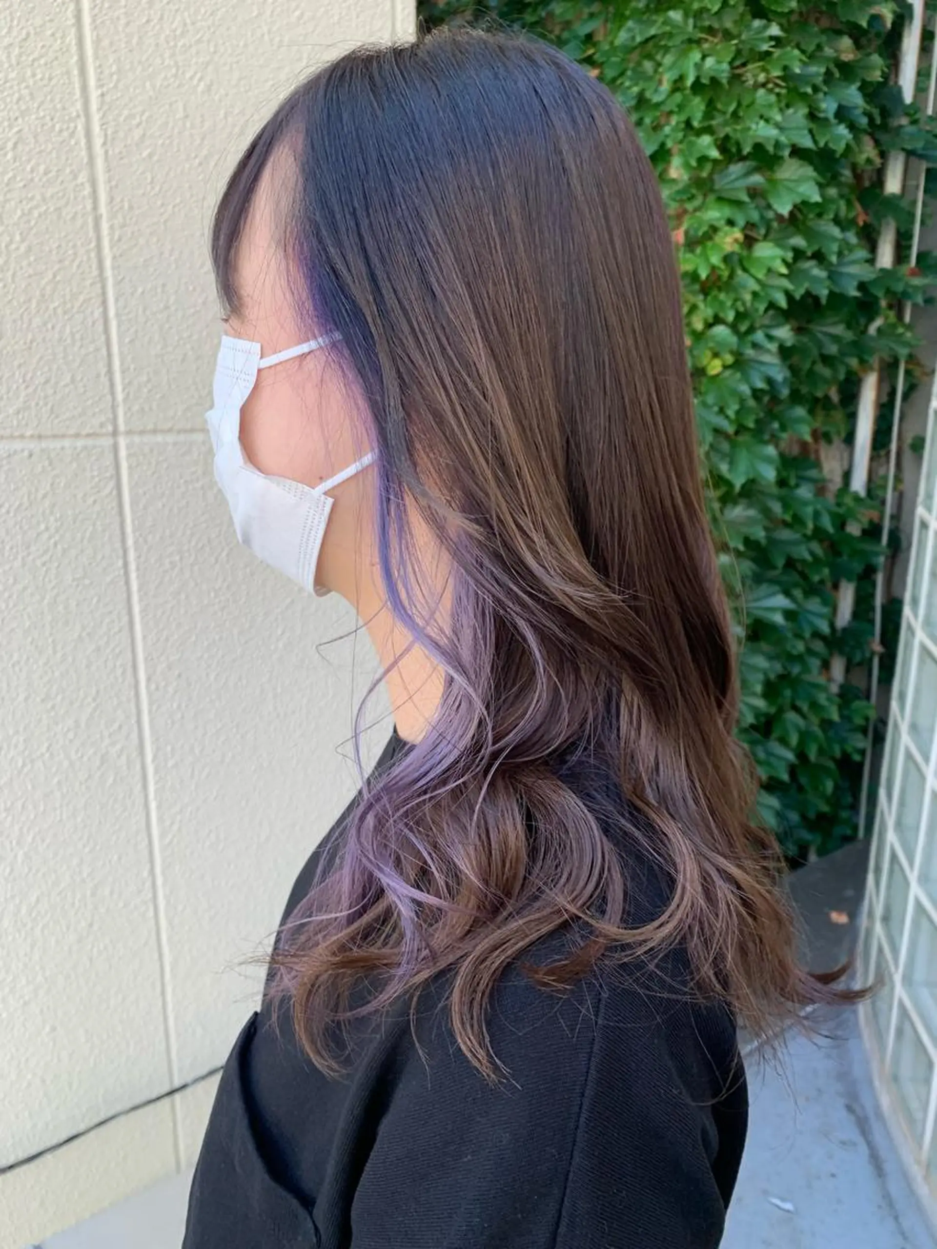 ロング カラー ベージュカラー 透明感カラー インナーカラー クレハ :)のヘアスタイル