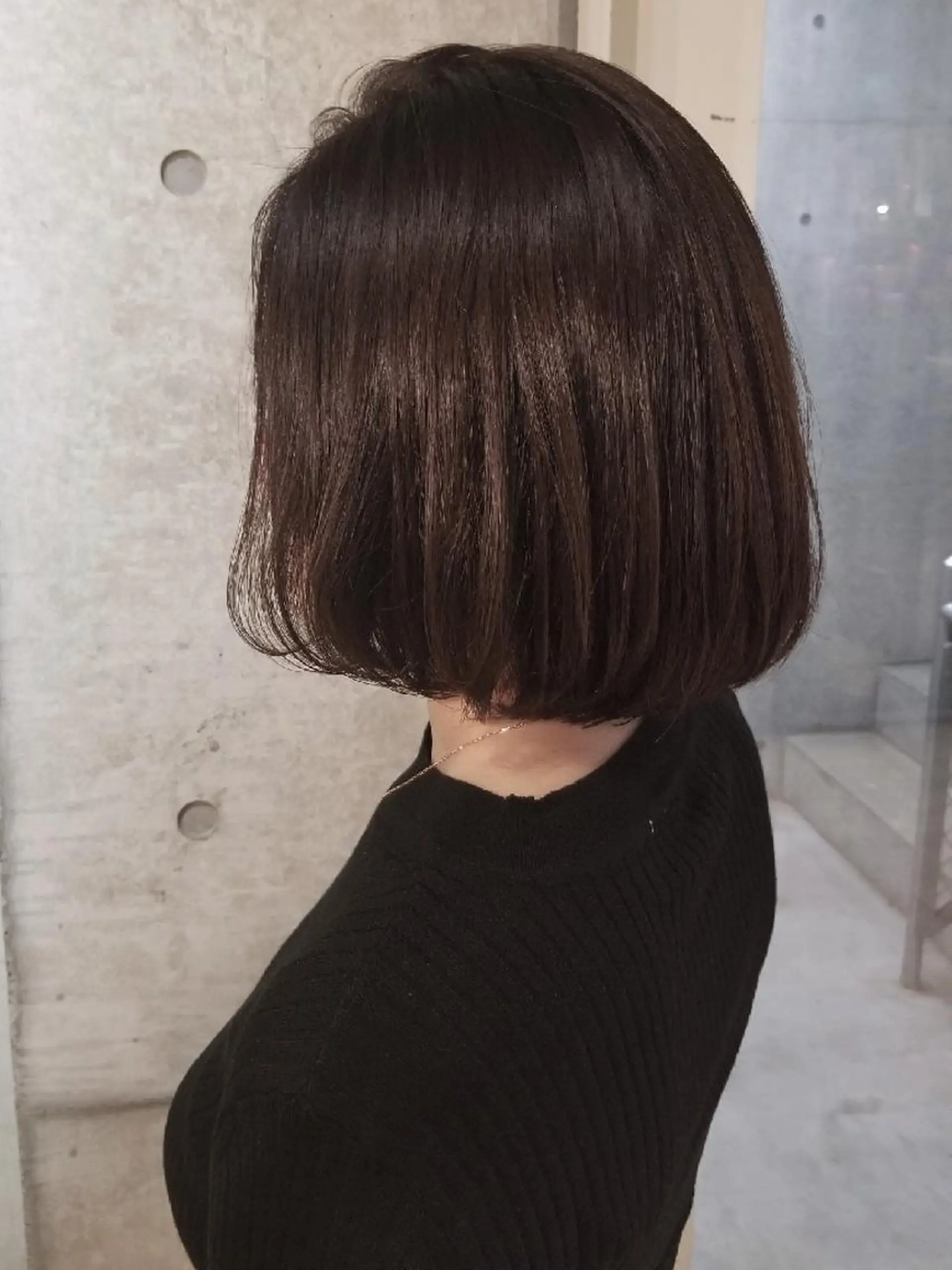 ミディアム ボブ カット 縮毛矯正 トリートメント フリーランス 和田のヘアスタイル