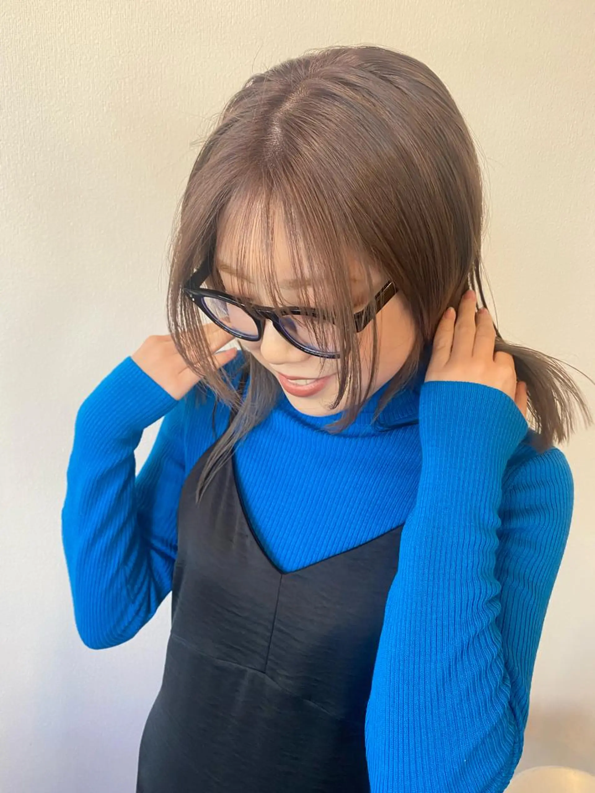 ミディアム カラー ベージュカラー ダブルカラー ダメージレスサロン✨ kayo🌱のヘアスタイル