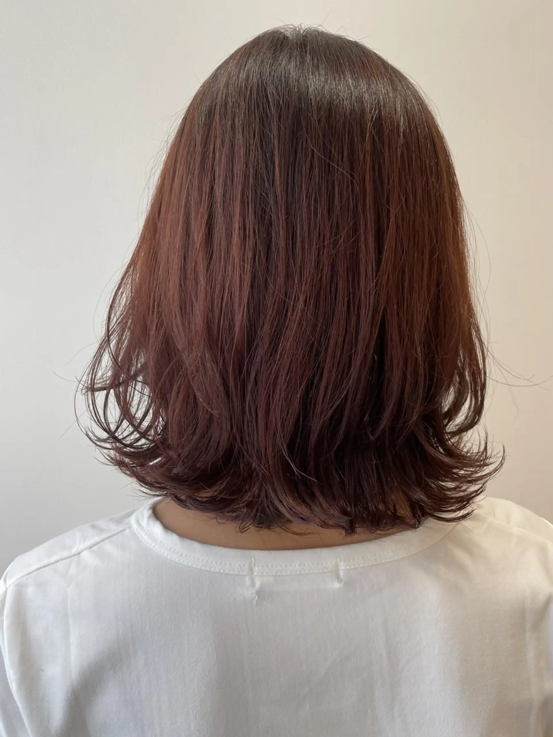 カラー ミディアム カット ヘアカラー ボブ🍊暖色カラー 浅草【Bob美容師】のヘアスタイル