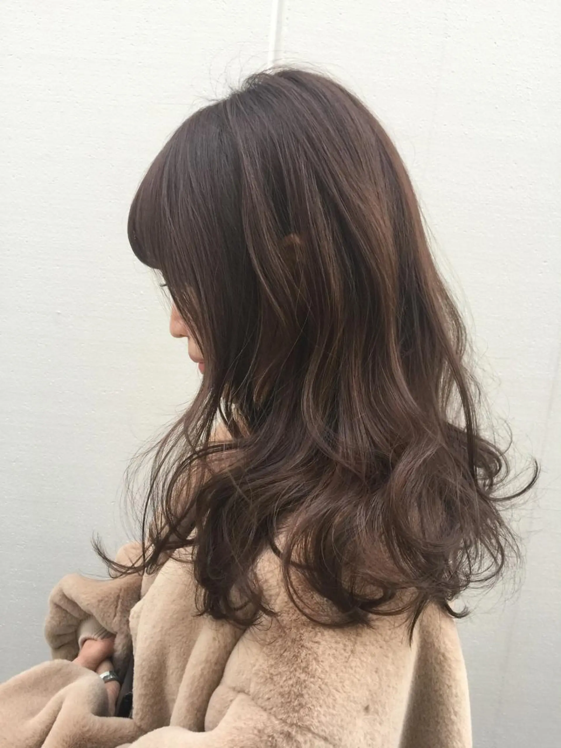 ロング カラー パーマ 福地 礼奈のヘアスタイル