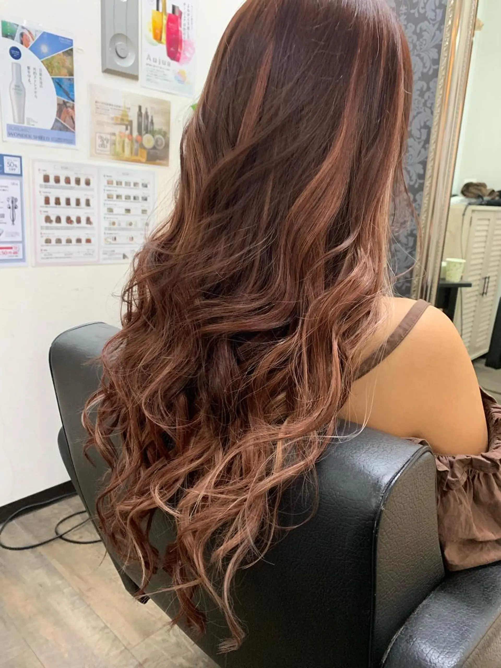 ロング カラー シールエクステ エクステ エクステ 柘植 裕太のヘアスタイル