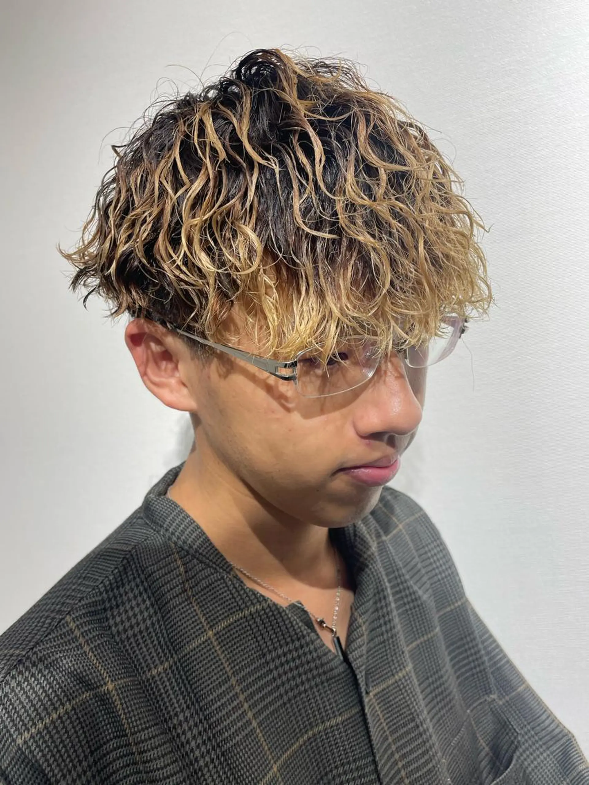 パーマ メンズ カット パーマ 大阪メンズ 美容師井上智博のヘアスタイル