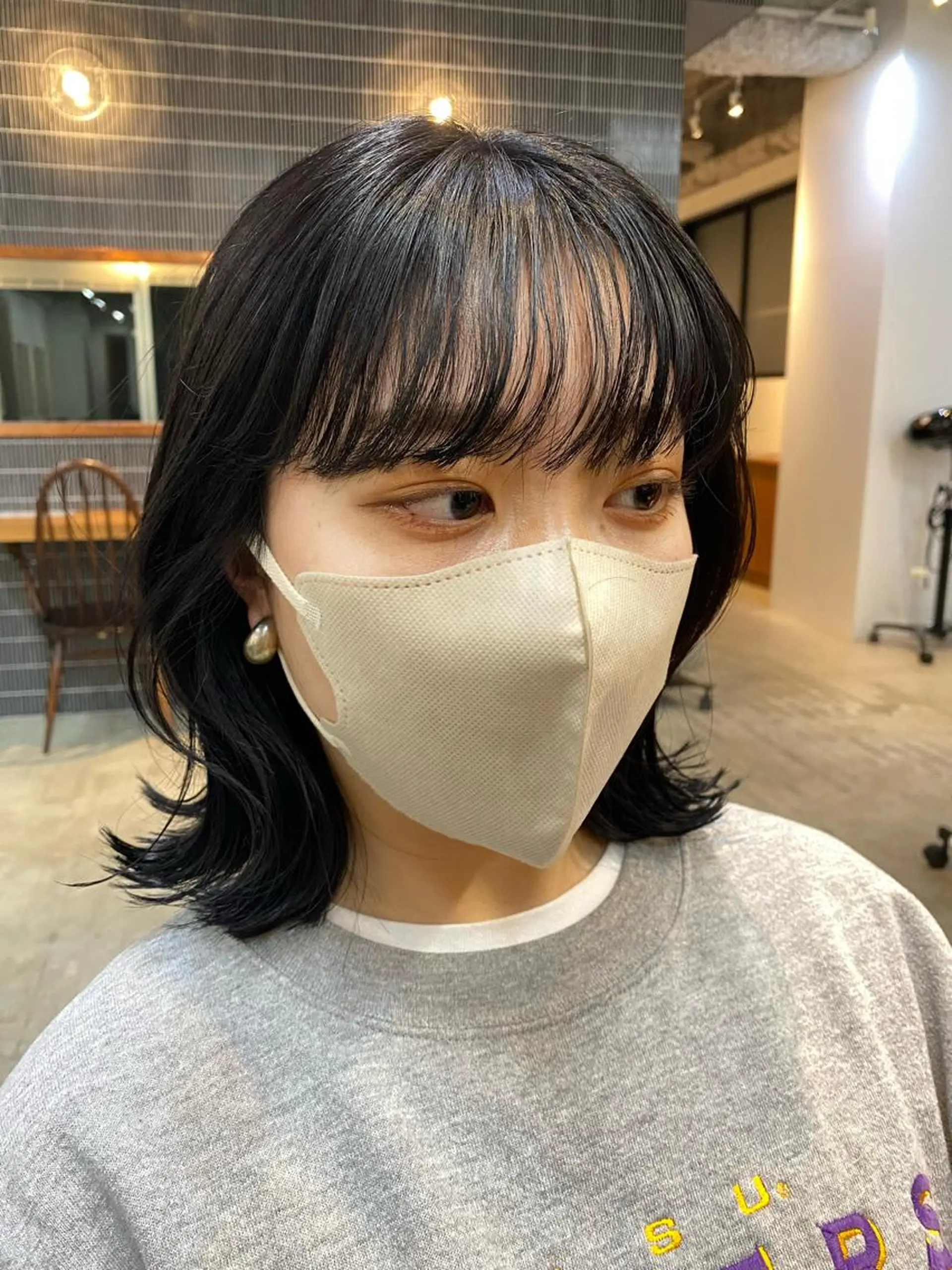 ミディアム カラー 砂原 ひよりのヘアスタイル