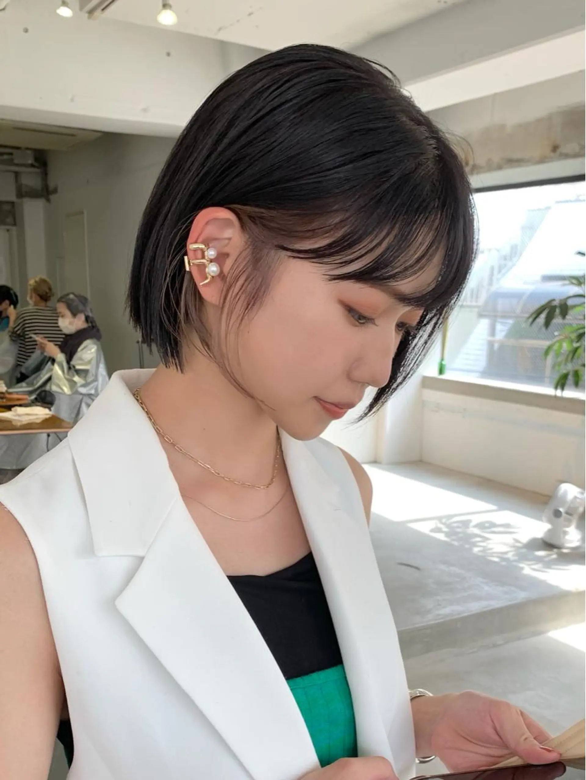 ショート カラー 🌿似合わせ透明感 カラー松本朋幸🌿のヘアスタイル