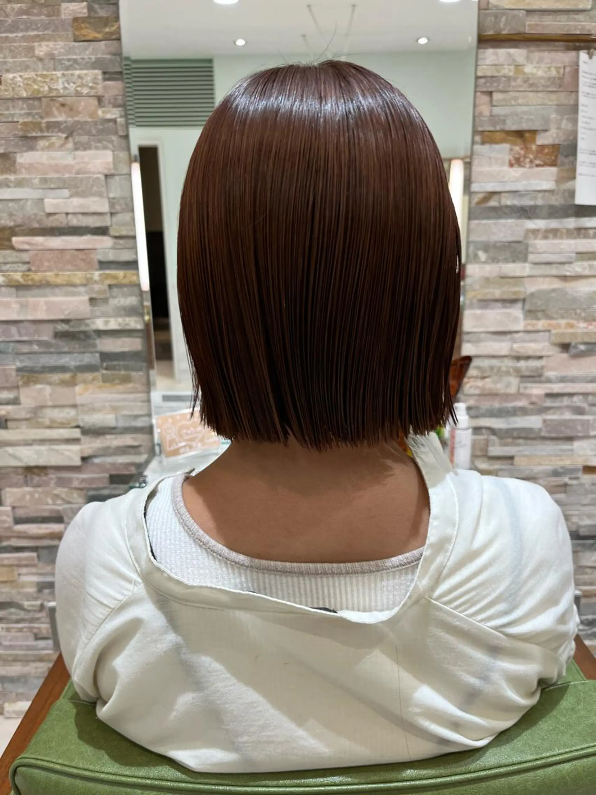 ミディアム カラー ブラウンカラー ピンクカラー ピンクブラウン 高橋友里亜 /フリーランスのヘアスタイル