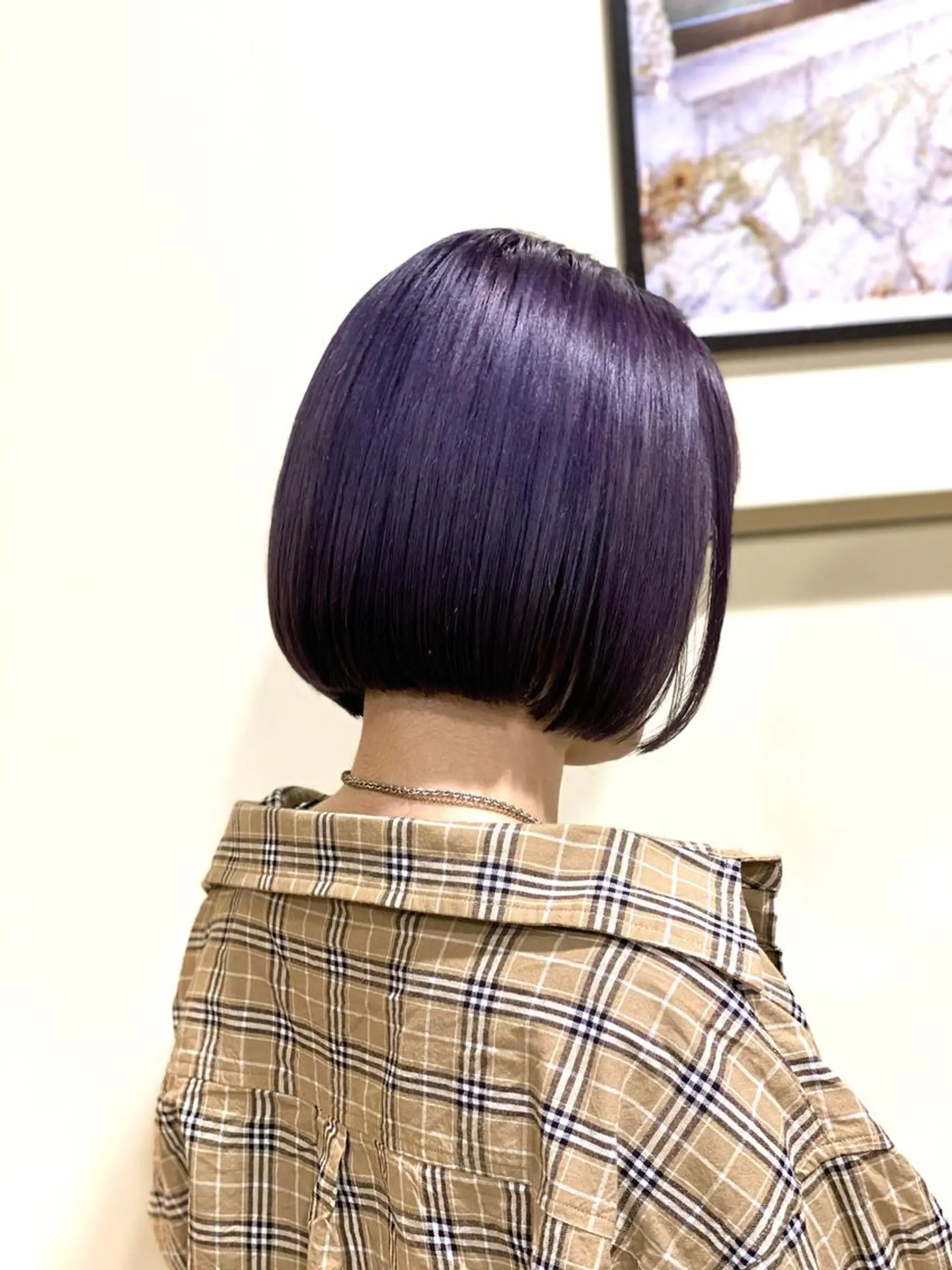 ショート カラー パーマ ヘアアレンジ メンズ キッズ ネイル マツエク・マツパ グレージュ ラベンダーカラー ラベンダーグレージュ ラベンダーグレー ボブ 野田 修平のヘアスタイル