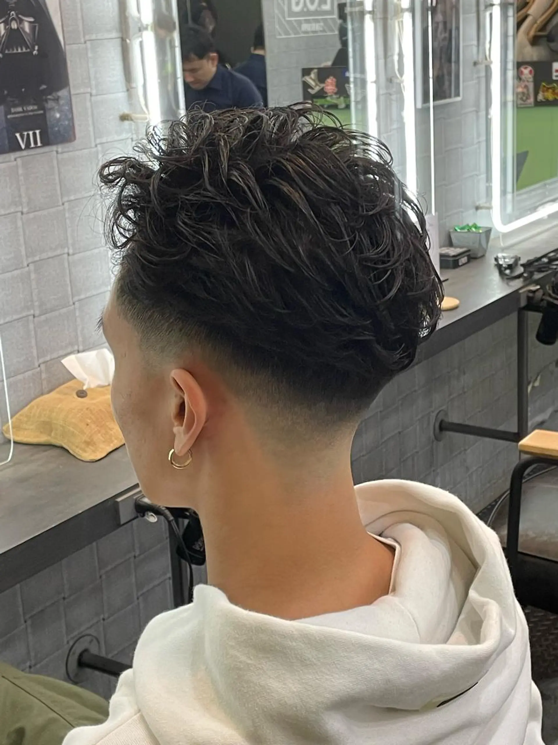 パーマ メンズ メンズパーマ 渋谷/フェード/ 國分 翔のヘアスタイル