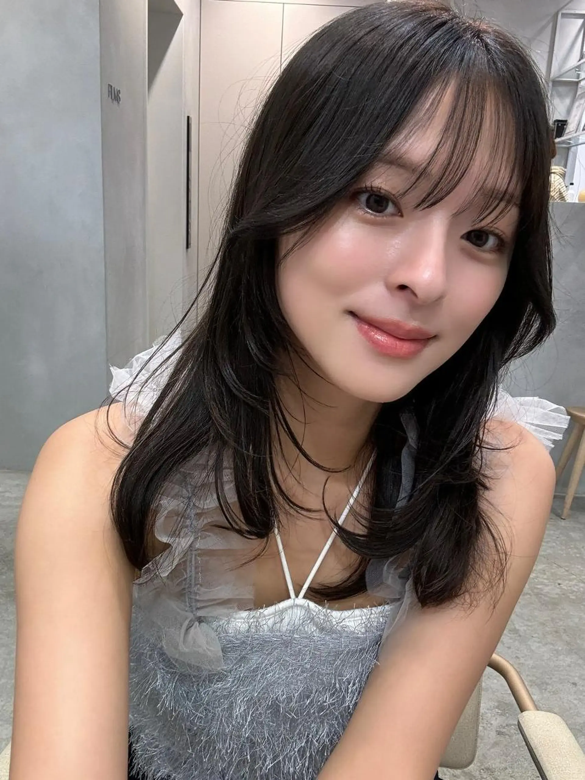 ミディアム カラー カット ヘアカラー レイヤー/パーマ 透明感カラー倉持弘人のヘアスタイル