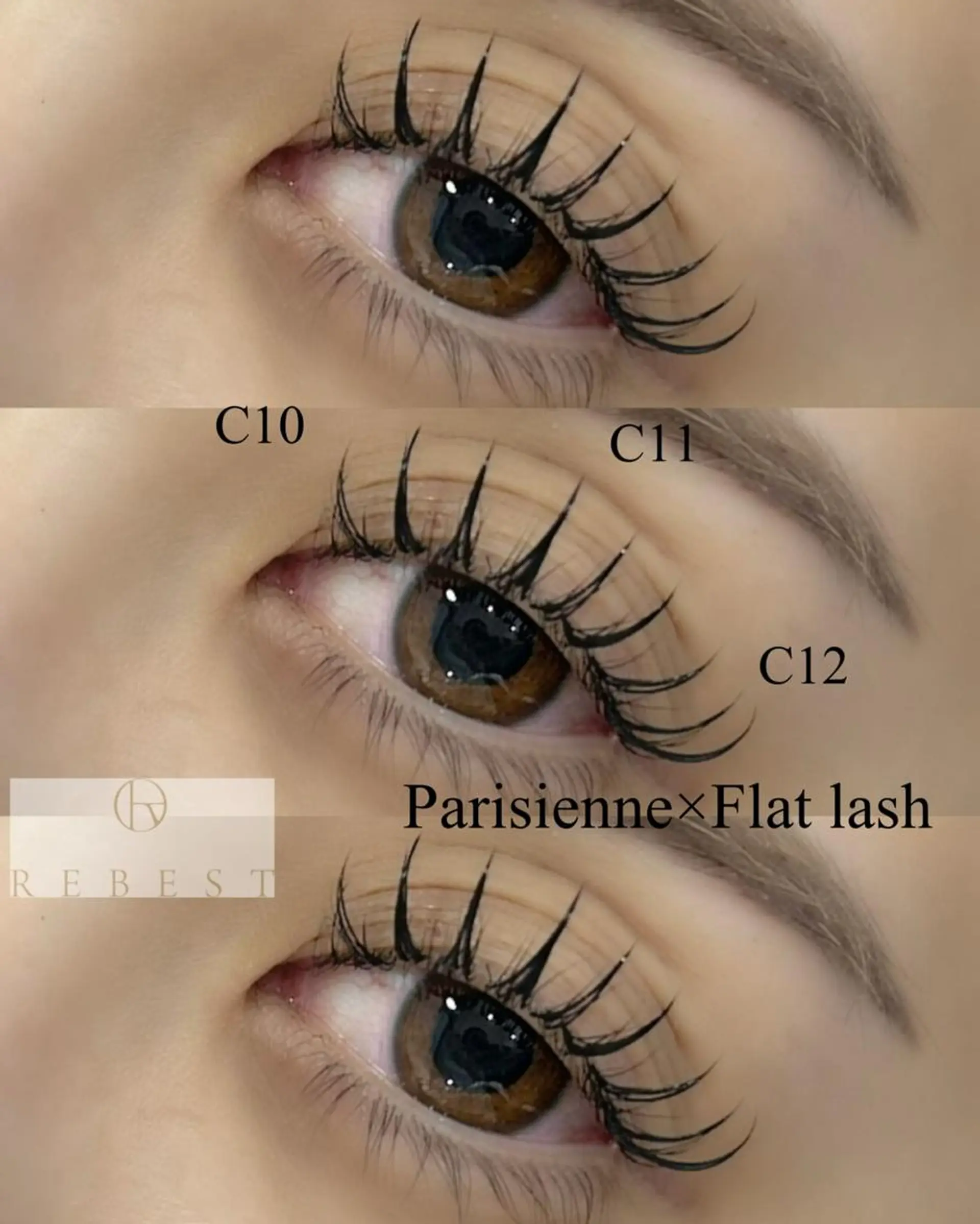 マツエク・マツパ ＲＥＢＥＳＴ ｅｙｅｌａｓｈのマツエク・マツパデザイン