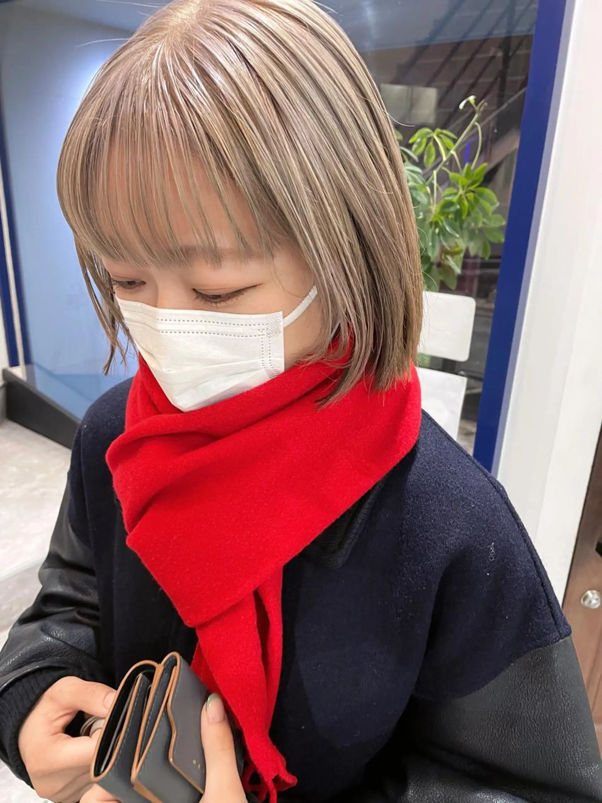 ショート カラー ベージュカラー ホワイトベージュ カット ヘアカラー トリートメント 狩野 羅夢のヘアスタイル