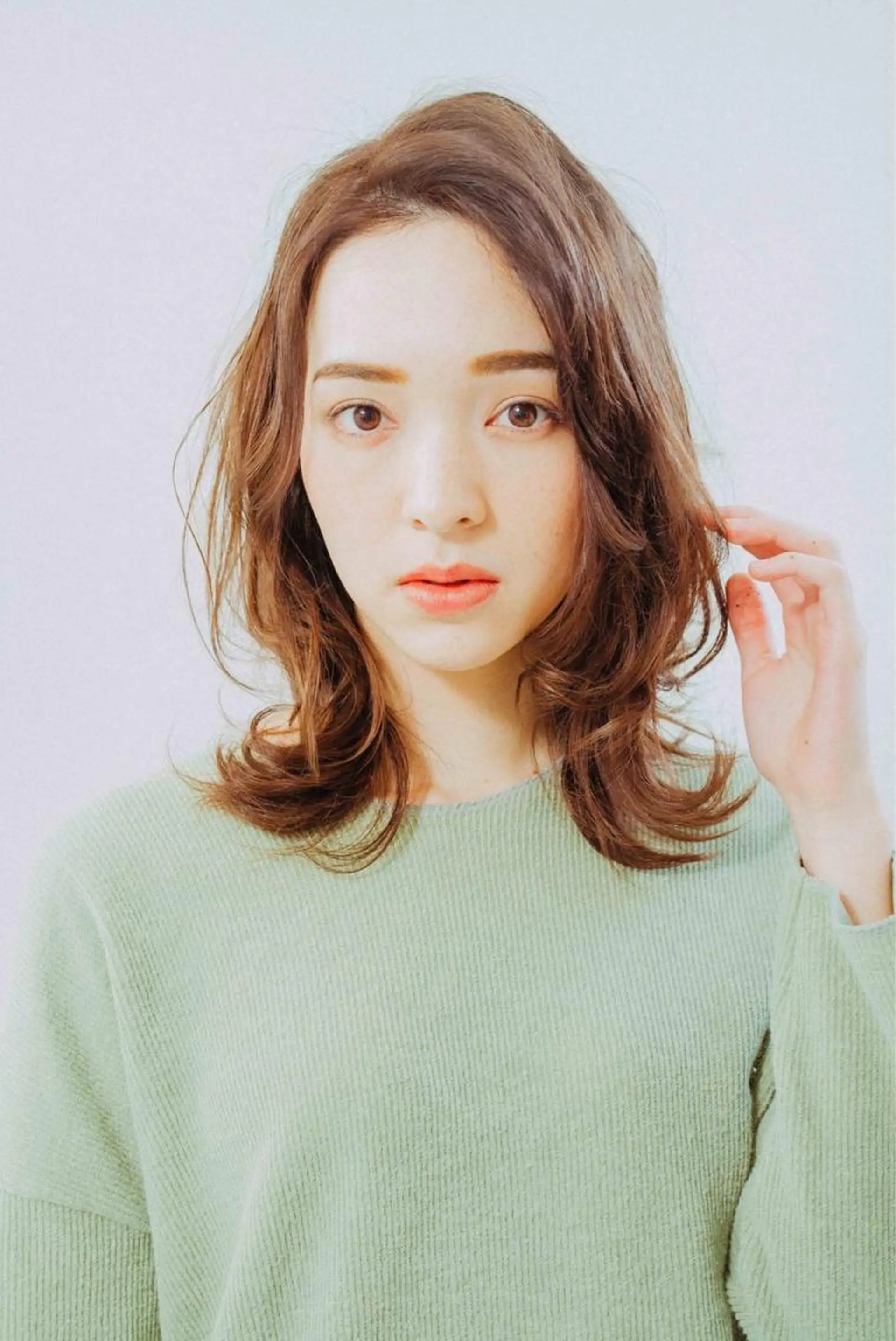 ミディアム カラー パーマ ヘアアレンジ メンズ キッズ ネイル マツエク・マツパ メンズウルフカット アディクシーカラー 透明感カラー ボブ ウルフカット 藤井 仁紀のヘアスタイル