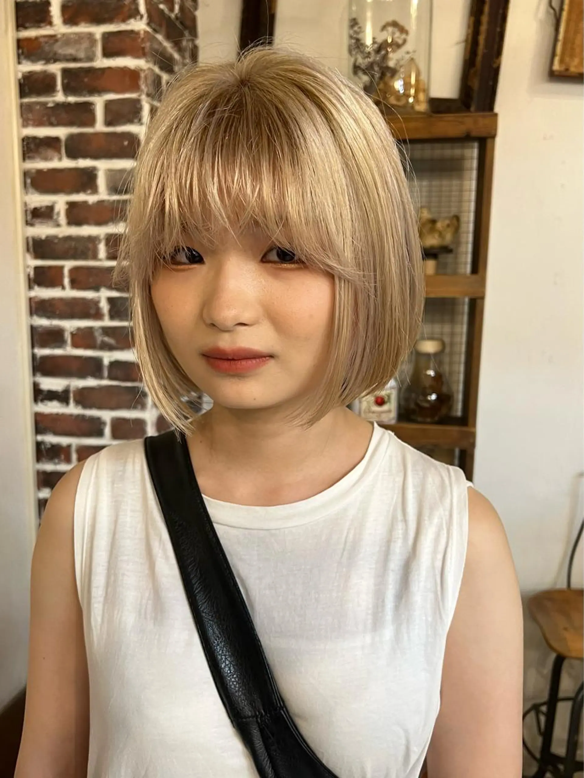 カラー ブロンド ホワイトブロンド joh/メンズ/ ブリーチ/矢場町のヘアスタイル