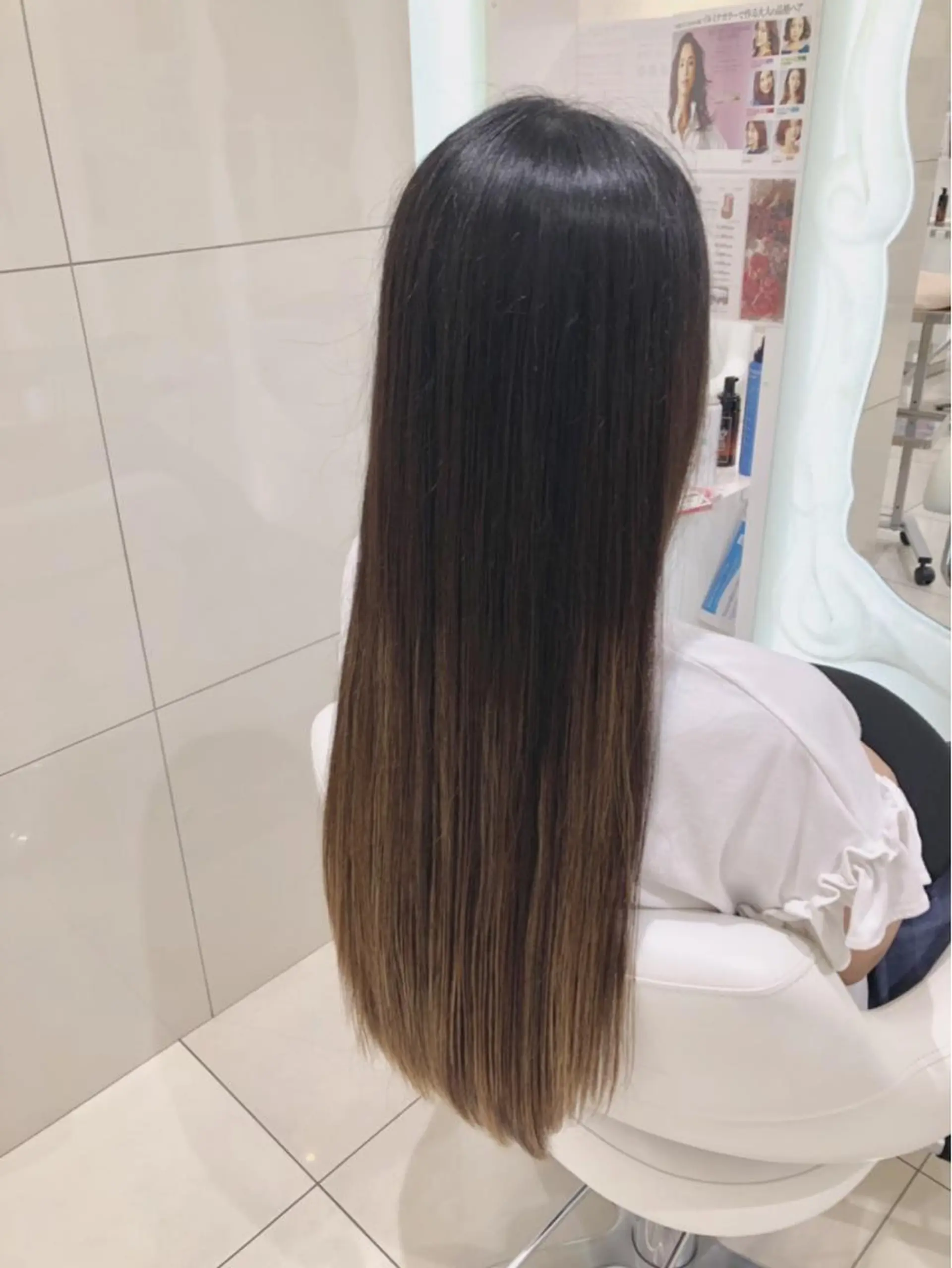 ロング カット ヘアカラー トリートメント セレスト心斎橋所属・上田 篤史のヘアスタイル