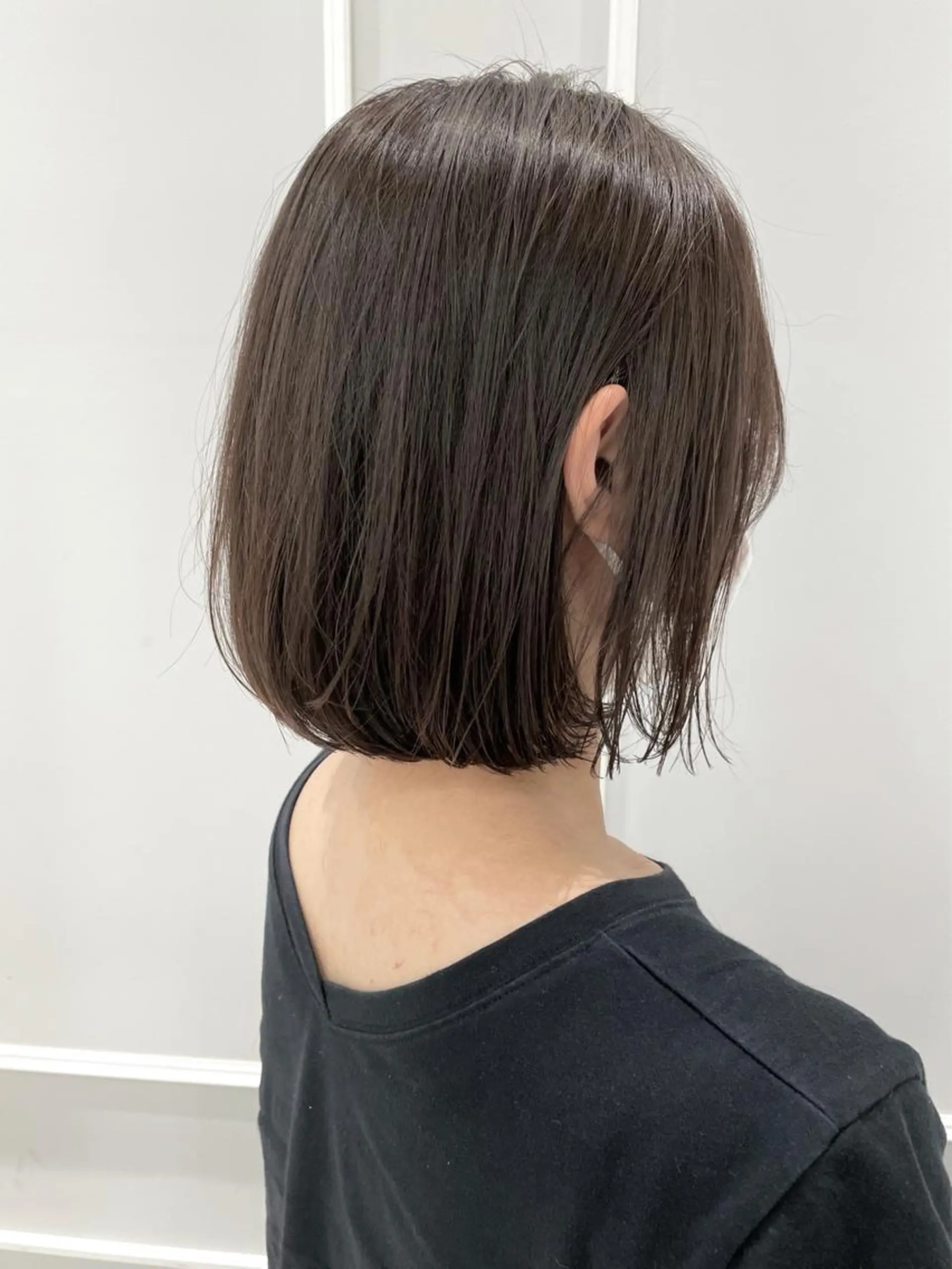 ミディアム カラー カット ヘアカラー トリートメント 💎小顔前髪&髪質 改善カラー💎片桐のヘアスタイル
