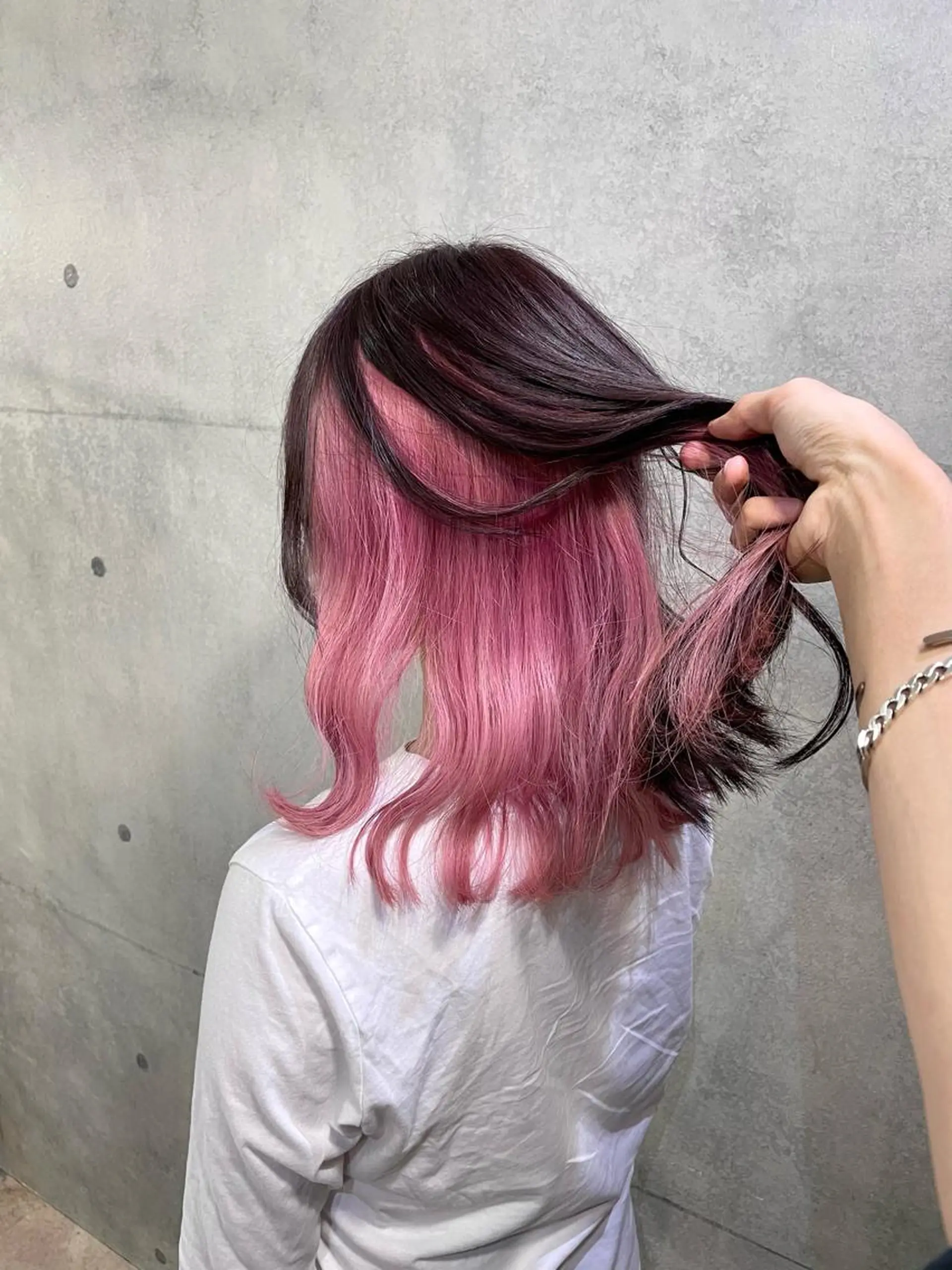 ミディアム カラー 髪質改善/ブリーチ /長山遼太郎のヘアスタイル