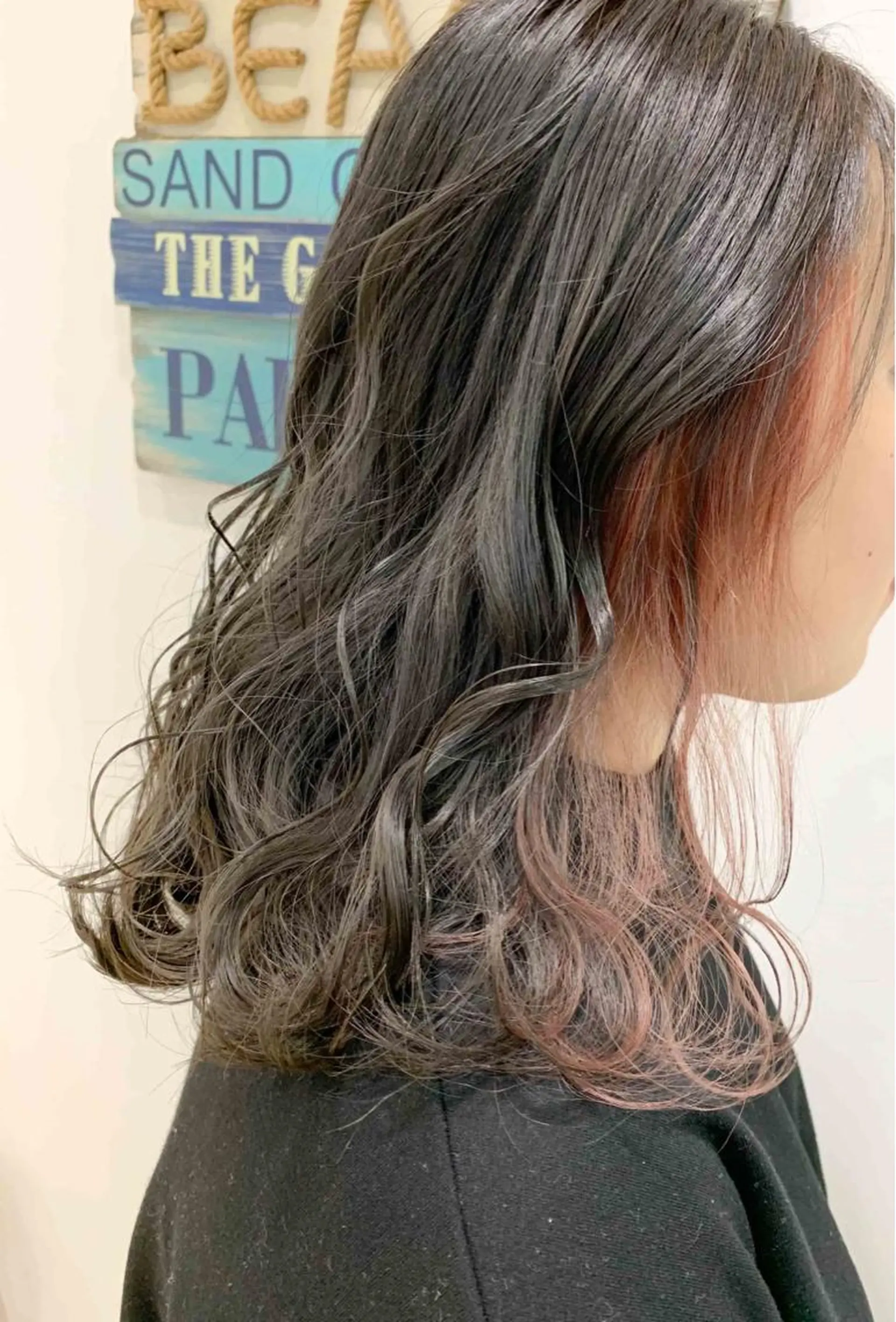 セミロング カラー 縮毛矯正/髪質改善 /韓国風　山川春輝のヘアスタイル