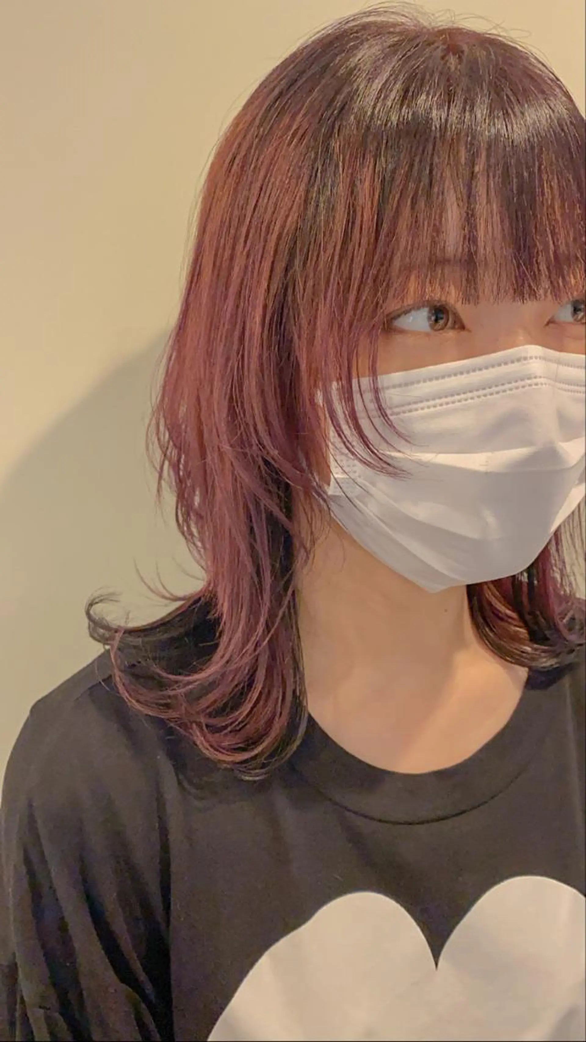 ミディアム レイヤーカット ウルフカット ウルフレイヤー 🌈ケアブリーチ🌈 おぐまなつきのヘアスタイル