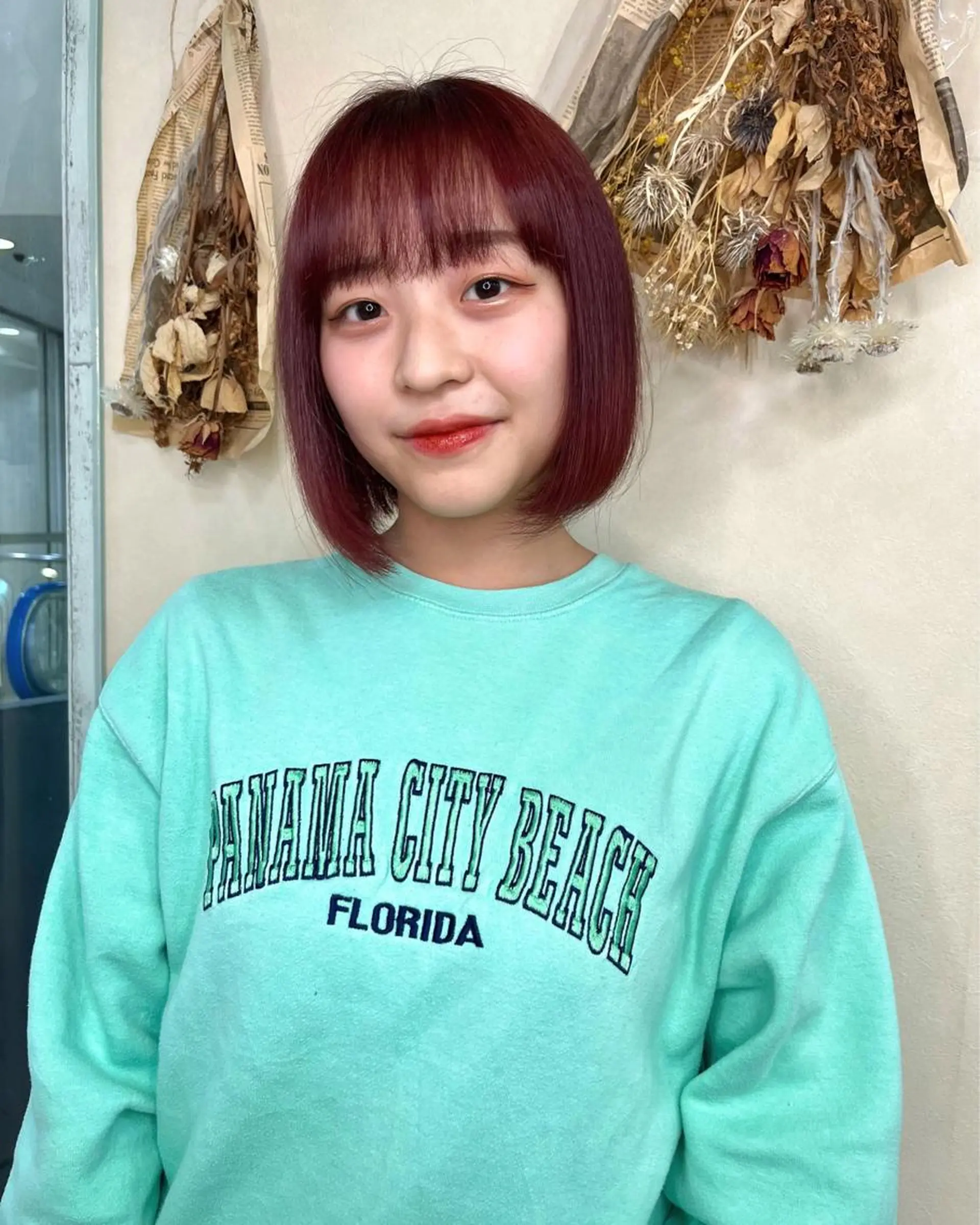 ミディアム カラー ブリーチ カット 似合わせ/美髪カラー /カンナのヘアスタイル