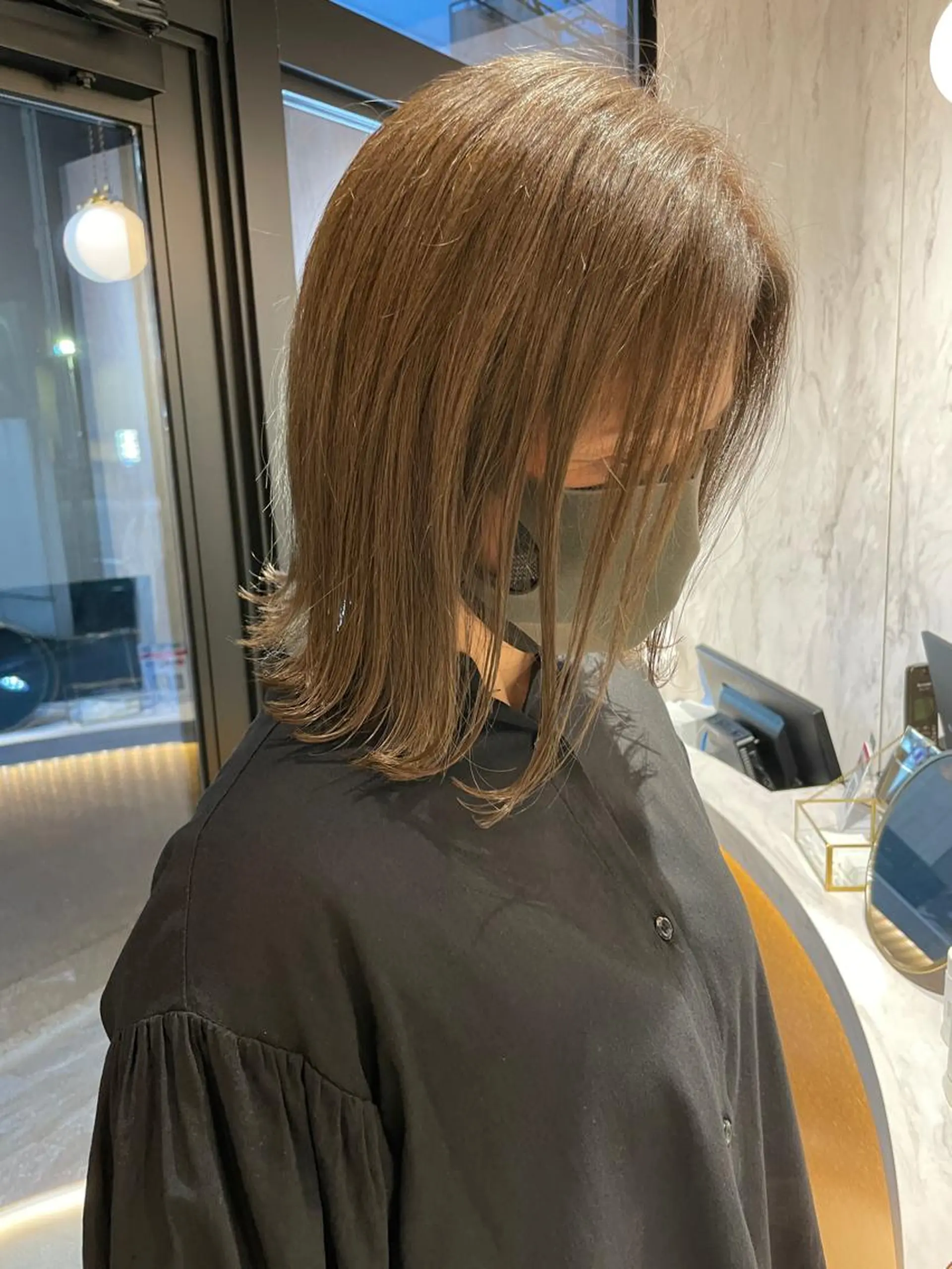 ミディアム カラー レイヤー/韓国ヘア 縮毛矯正🫧鈴木颯のヘアスタイル