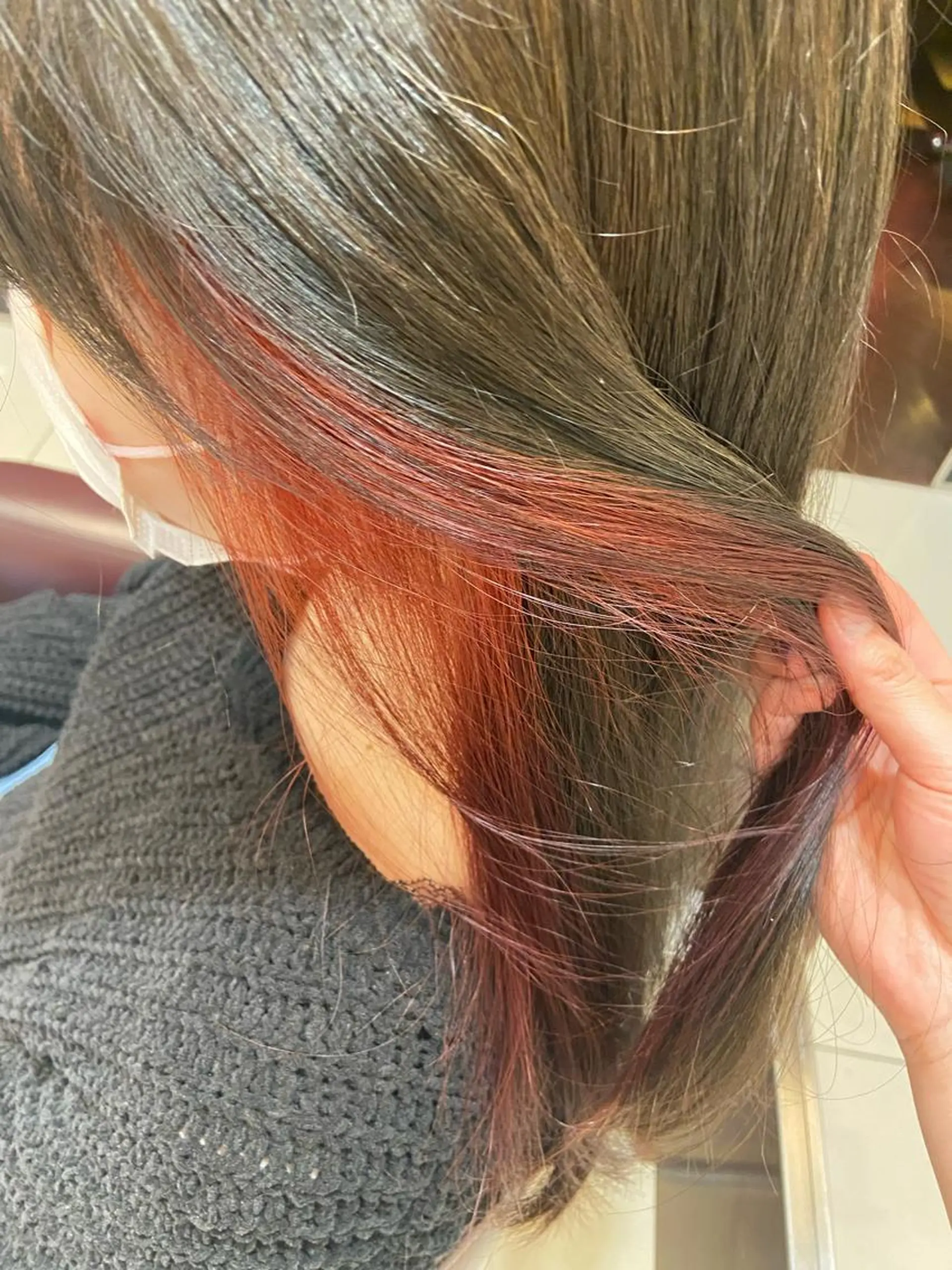 ミディアム カラー イヤリングカラー なつな/ 透明感カラーのヘアスタイル