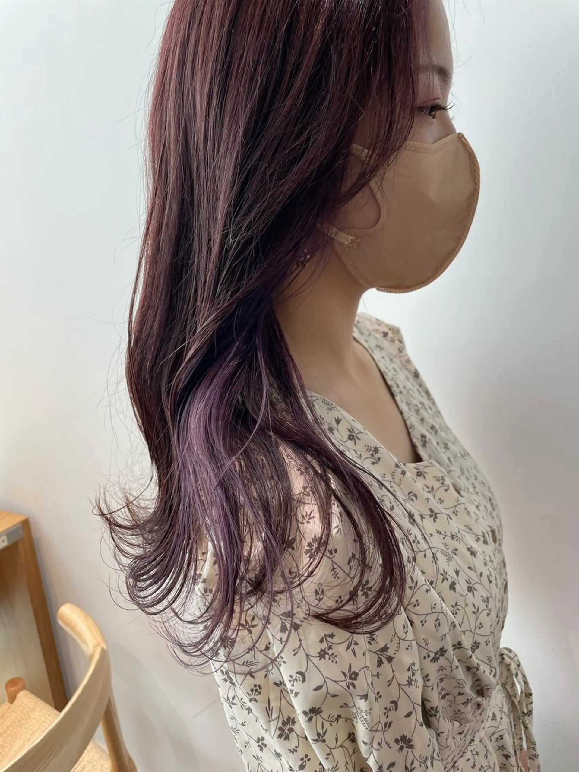 ロング カラー カット ヘアカラー トリートメント miu. ボブ/半個室サロンのヘアスタイル