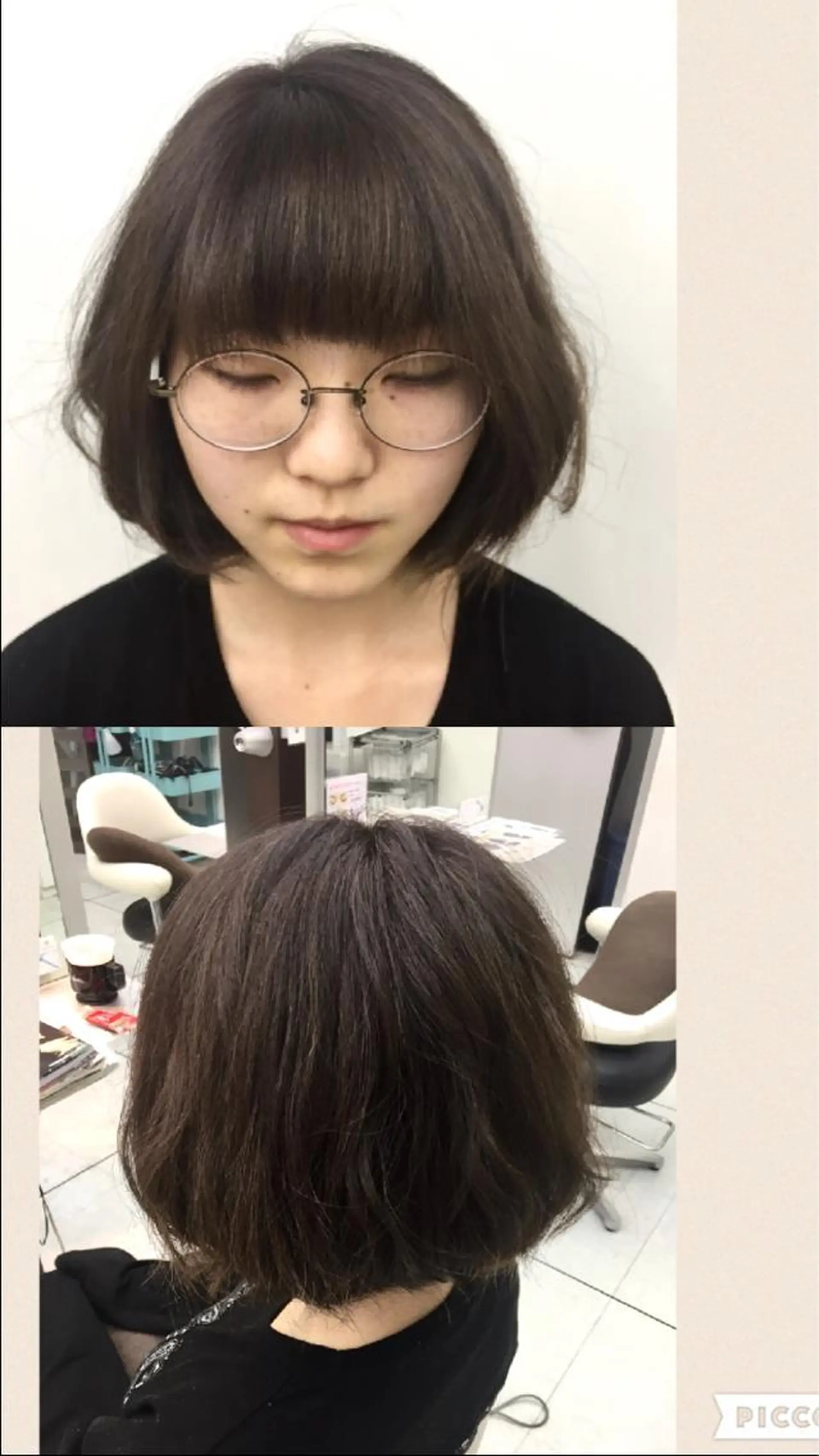 ミディアム カラー ブリーチ ブラウンカラー 透明感カラー ダークブラウン イルミナカラー 岩崎 裕司のヘアスタイル