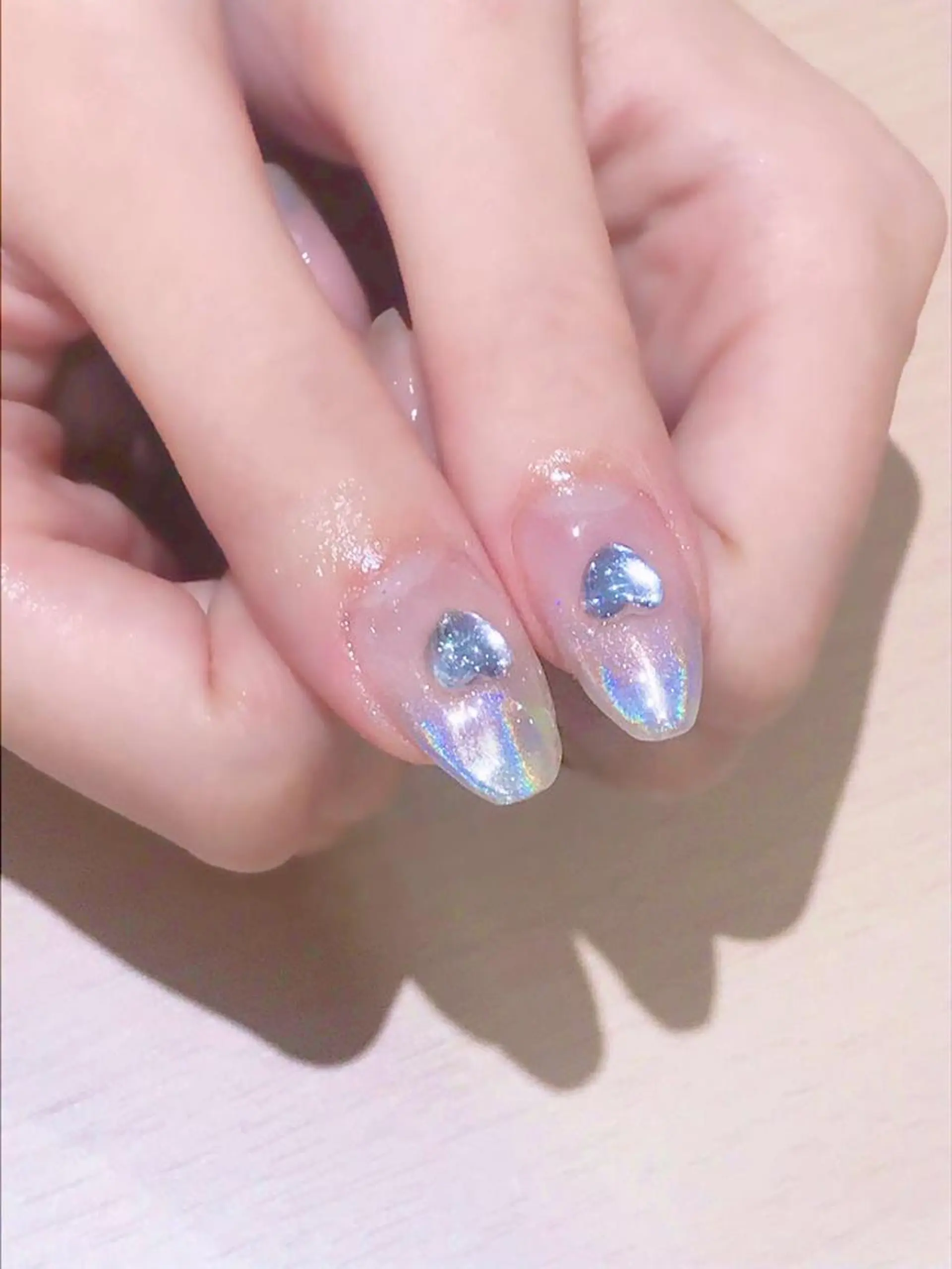 ネイル ハート ストーンネイル Nyanco Nailのネイルデザイン
