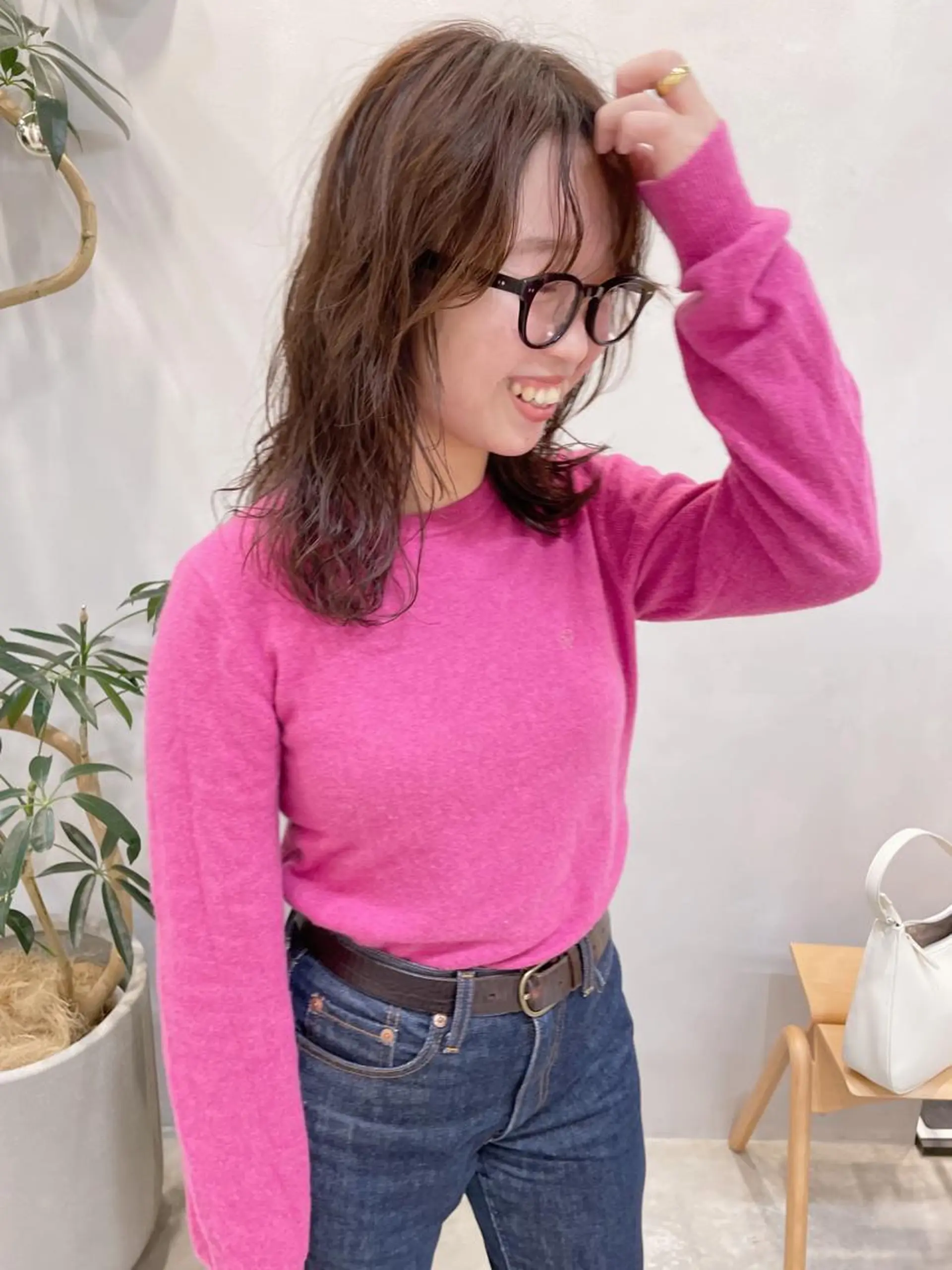 ロング パーマ 青木 優歩のヘアスタイル