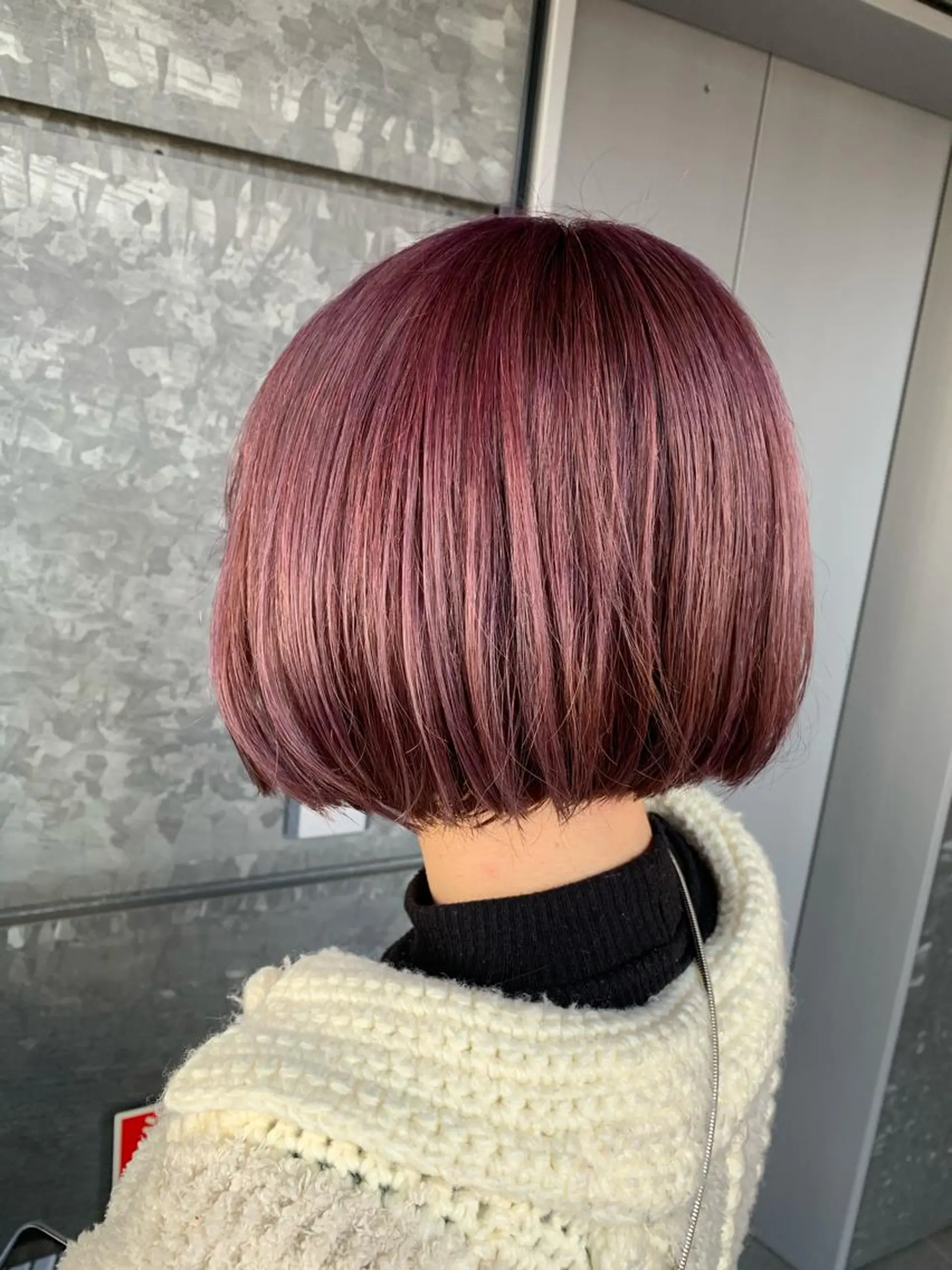 ショート カラー ラベンダーカラー ラベンダーピンク ピンクカラー ボブ 髪質改善/白髪ぼかし KENTAのヘアスタイル