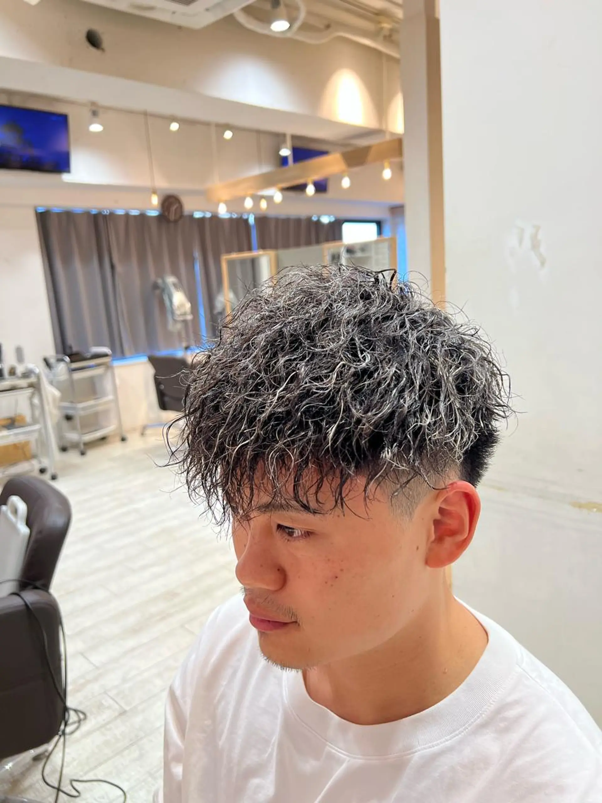 ショート カラー パーマ メンズ 💈men's💈 satoru中目黒のヘアスタイル