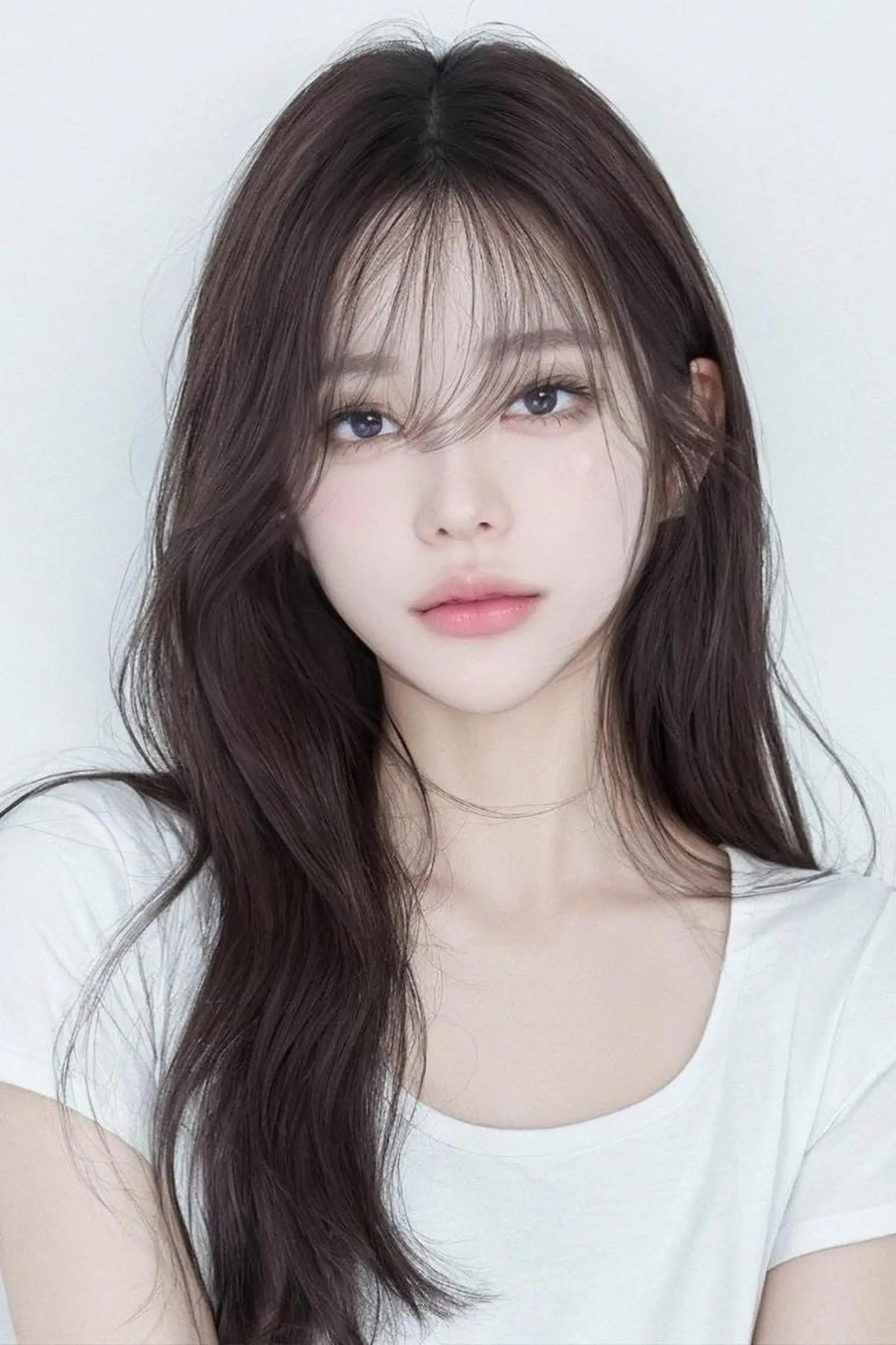 ロング カラー 韓国風グレージュ 🤍たくみ🤍のヘアスタイル