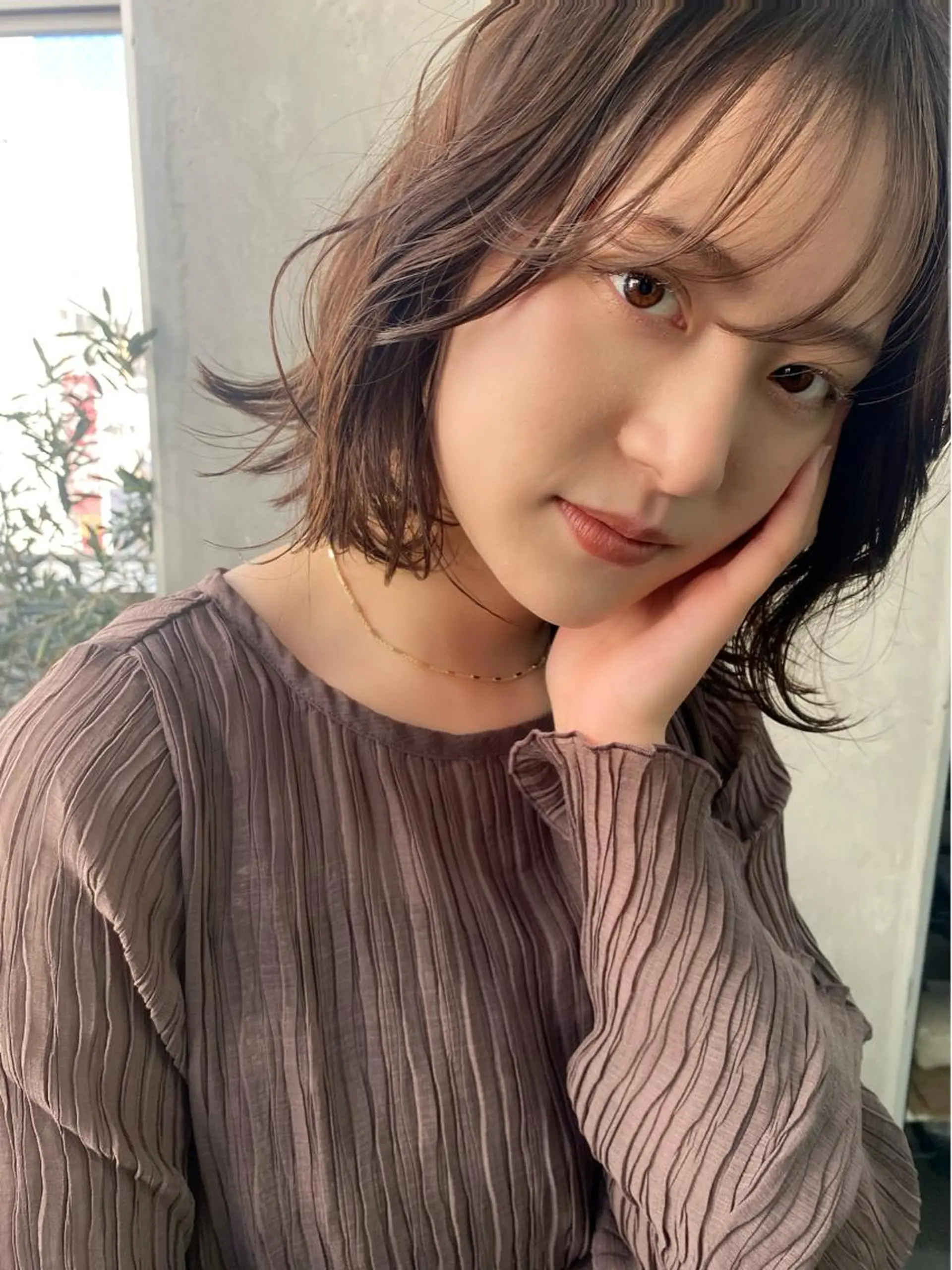 ミディアム カラー RISAKO 艶髪モテヘア🎀府中のヘアスタイル