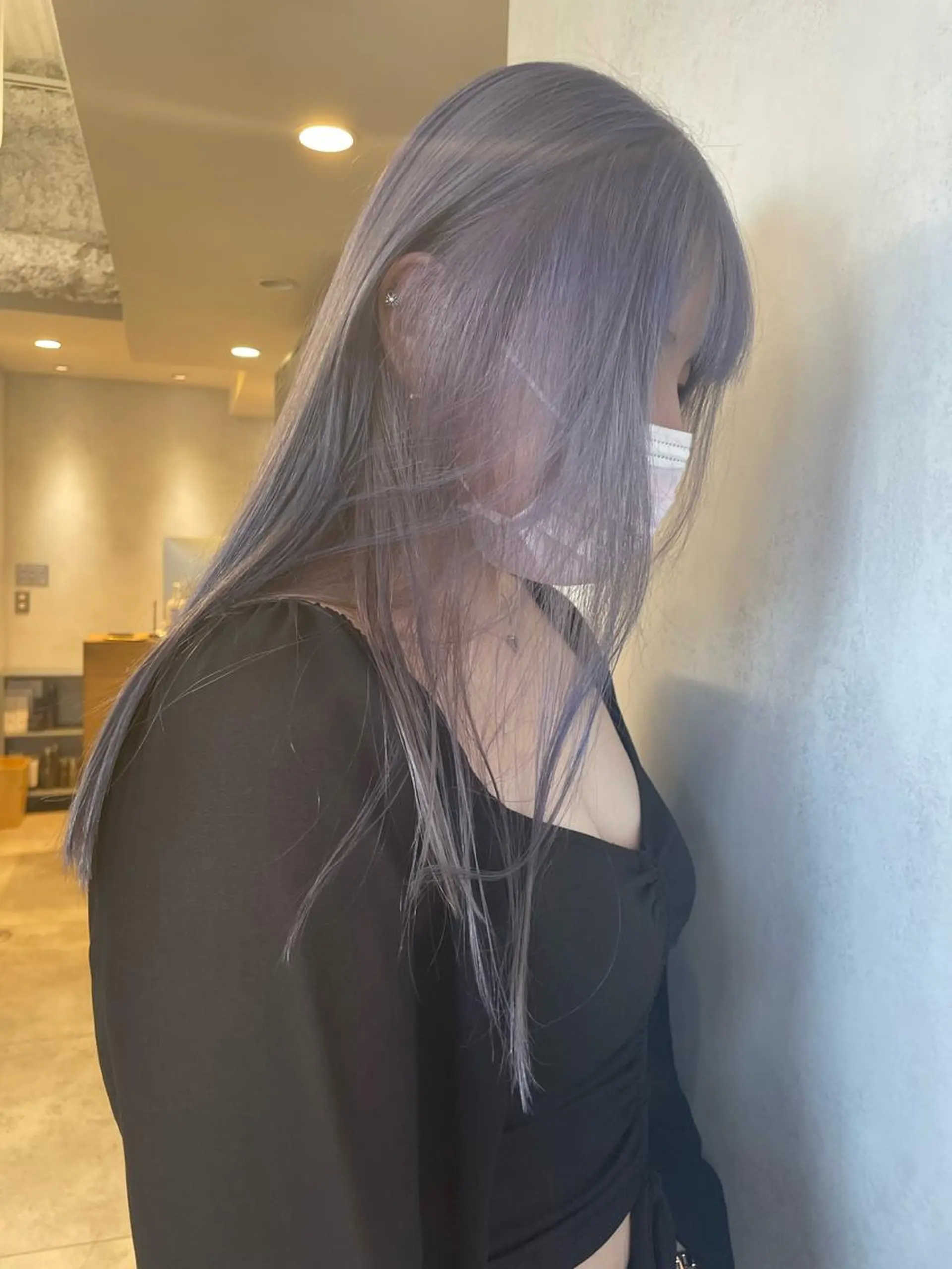 セミロング ヘアカラー 梅田韓国ヘア kiara🩷彡のヘアスタイル