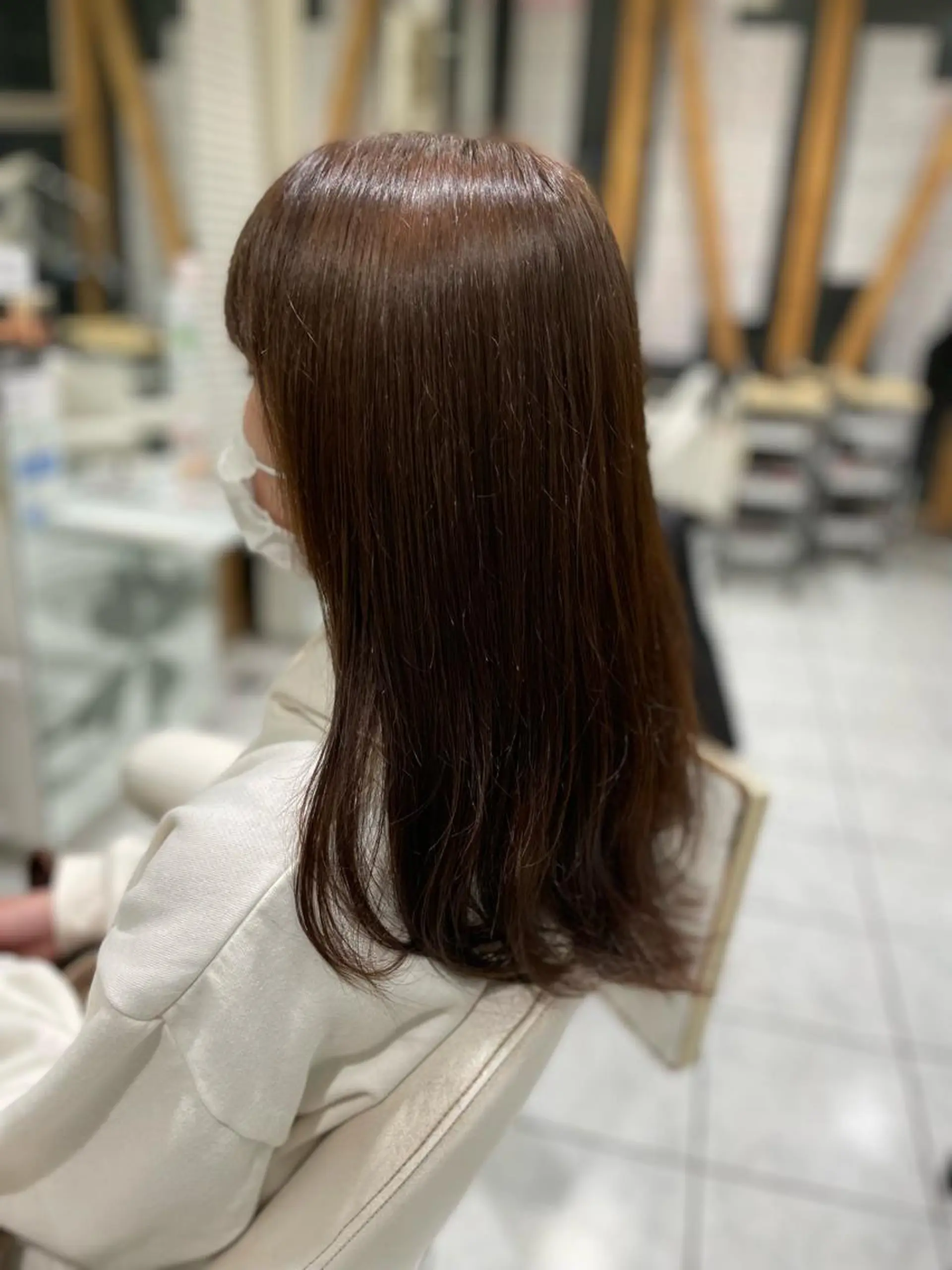 ロング カラー グレージュ AGU 三条店 林　雄のヘアスタイル