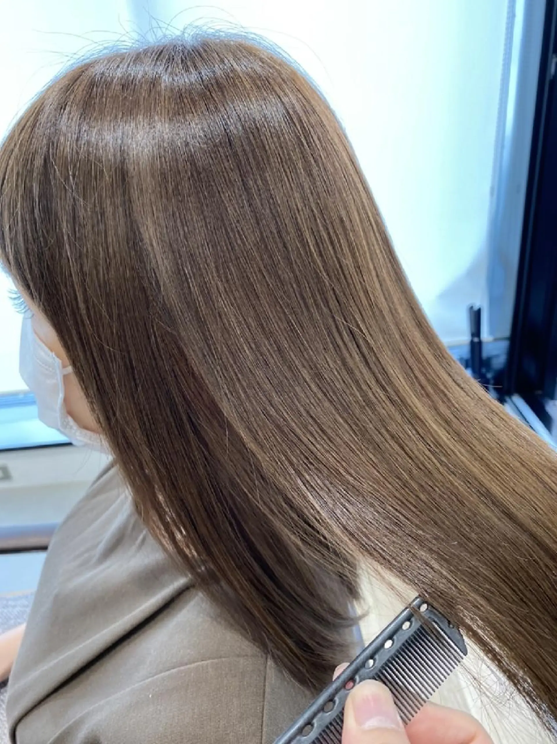 ロング 髪質改善 トリートメント 深夜まで営業中‼️ レム髪質改善のヘアスタイル