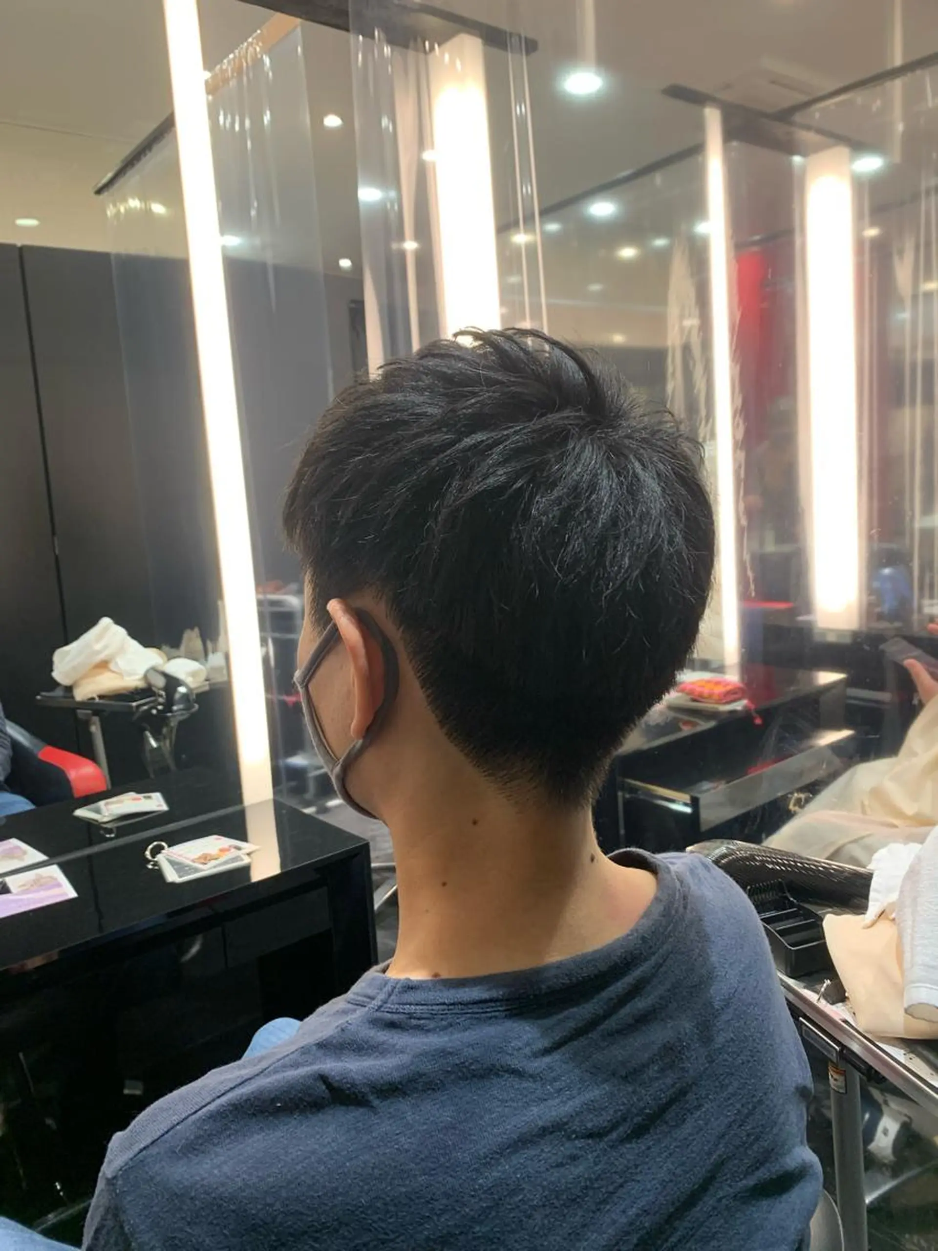 ショート メンズ ショートヘア 艶髪/白髪ぼかし ヘッドスパ/大野結菜のヘアスタイル