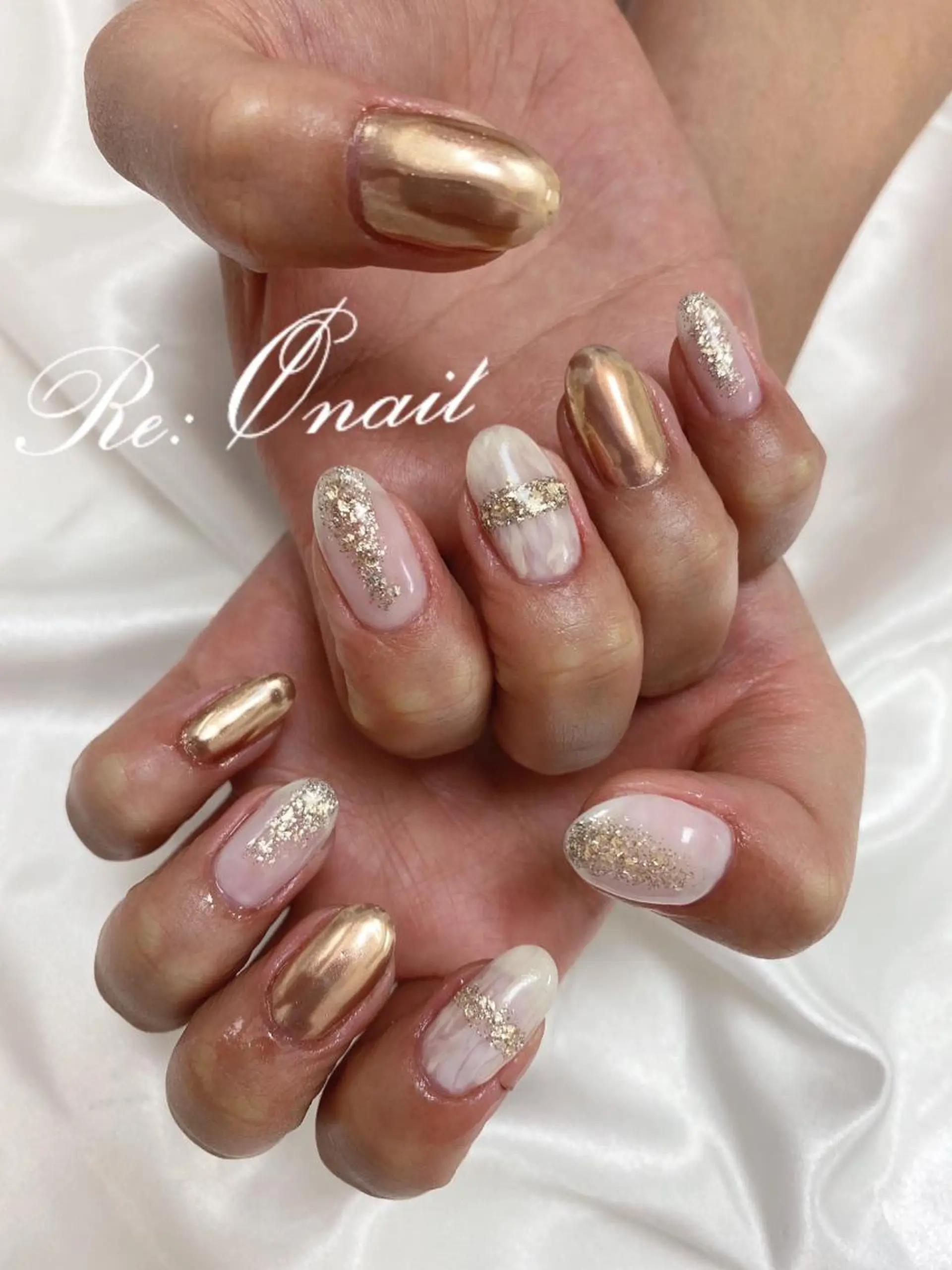 ネイル ニュアンスネイル ハンドネイル Re:Ø nail 🩵TSUJIのネイルデザイン