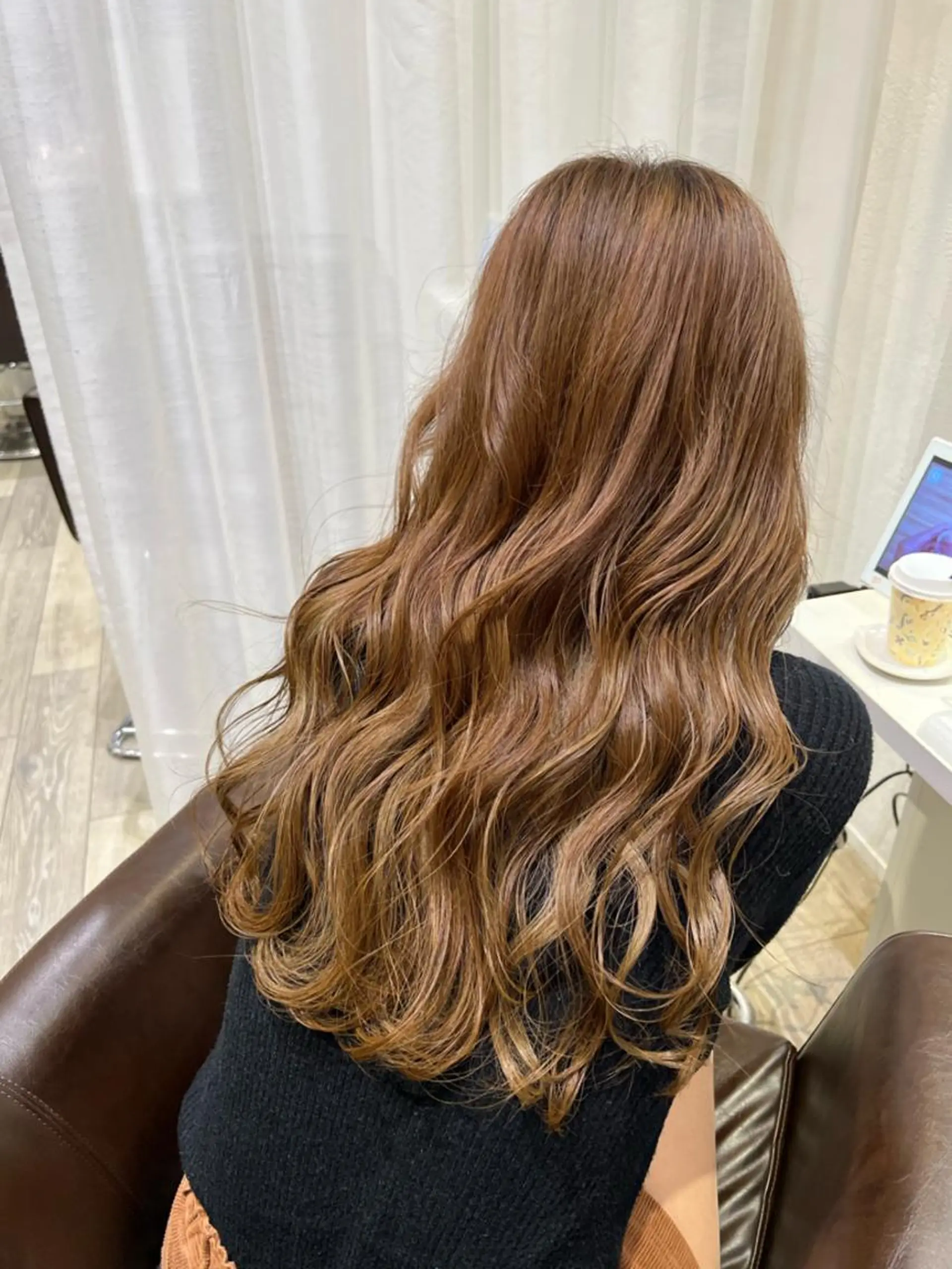 ロング カラー 桑原 希吏のヘアスタイル